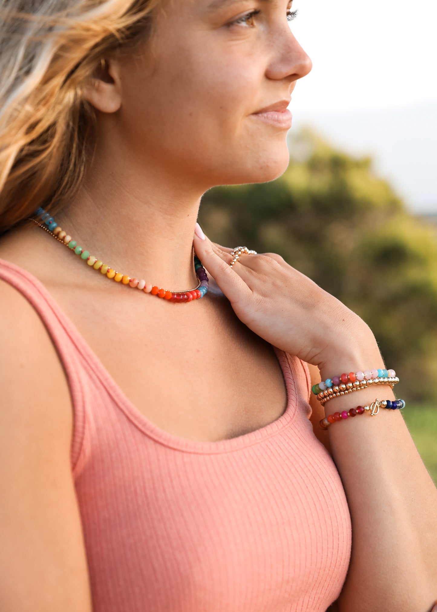 Pulsera de Piedras Naturales - Skyline