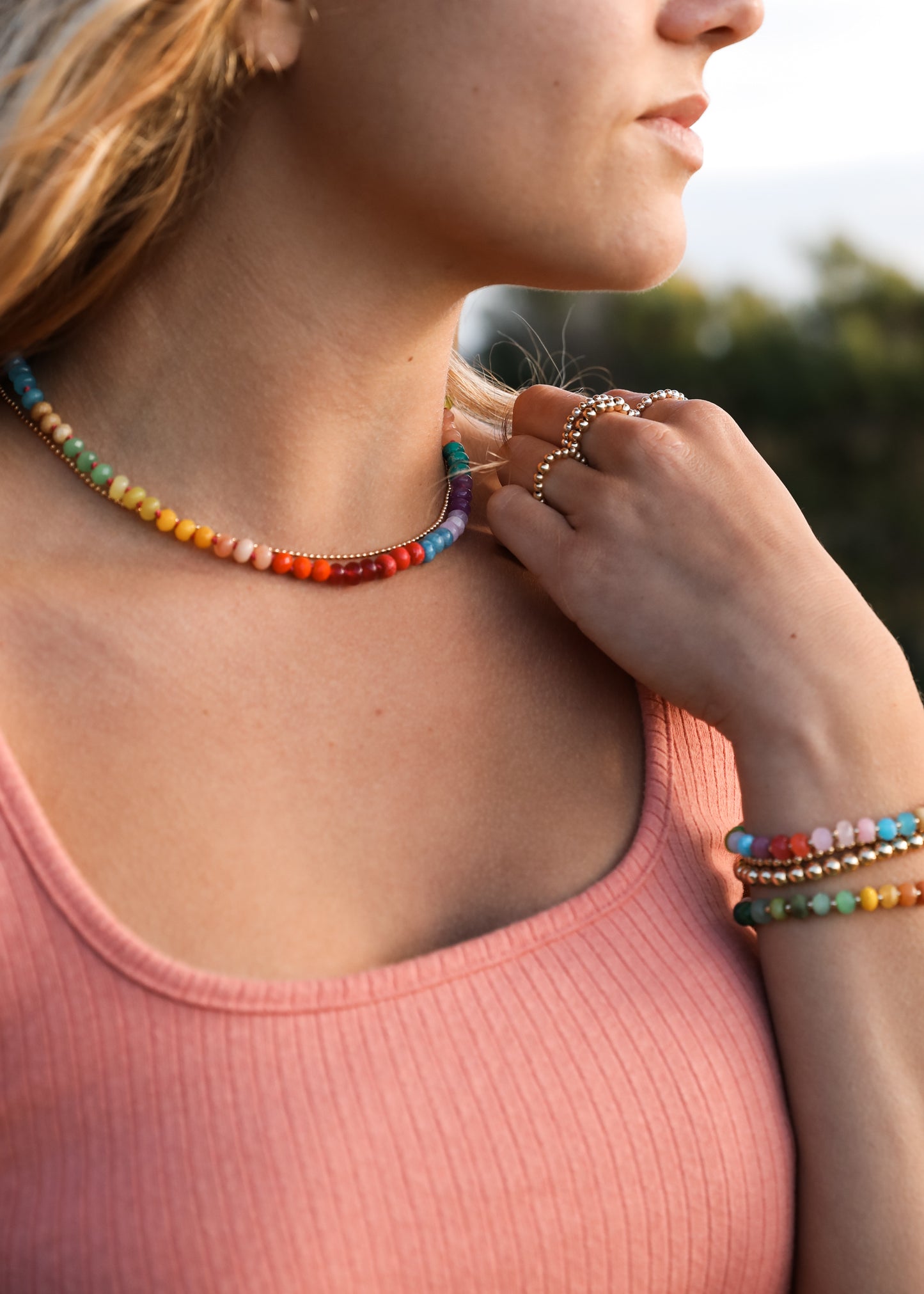 Pulsera de Piedras Naturales - Skyline