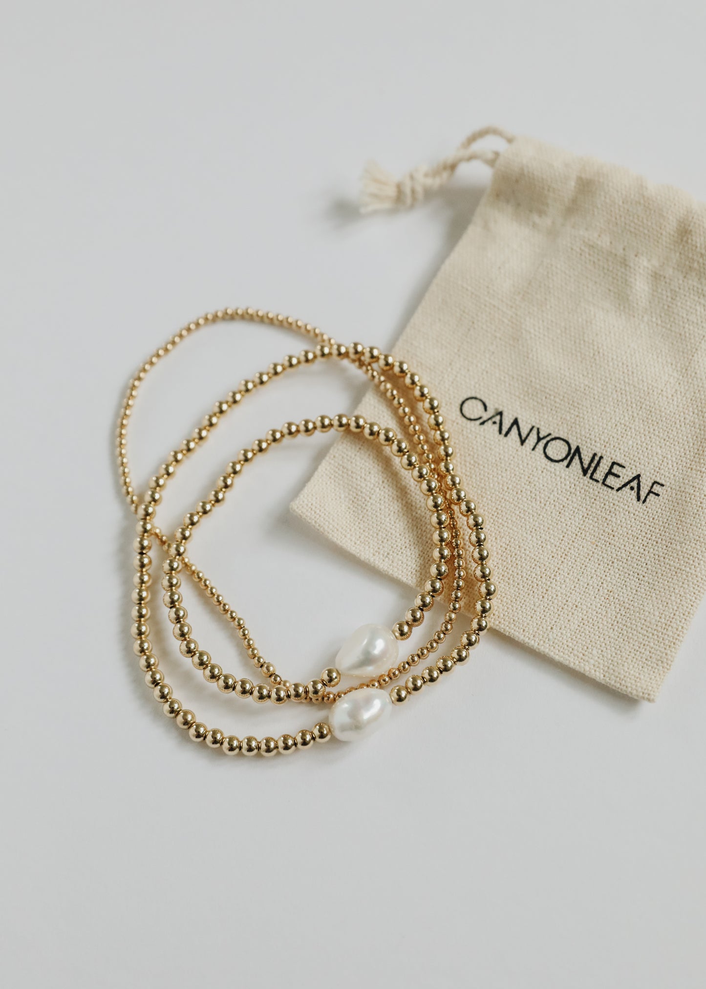 Perla Natural + Oro || Tobillera o pulsera