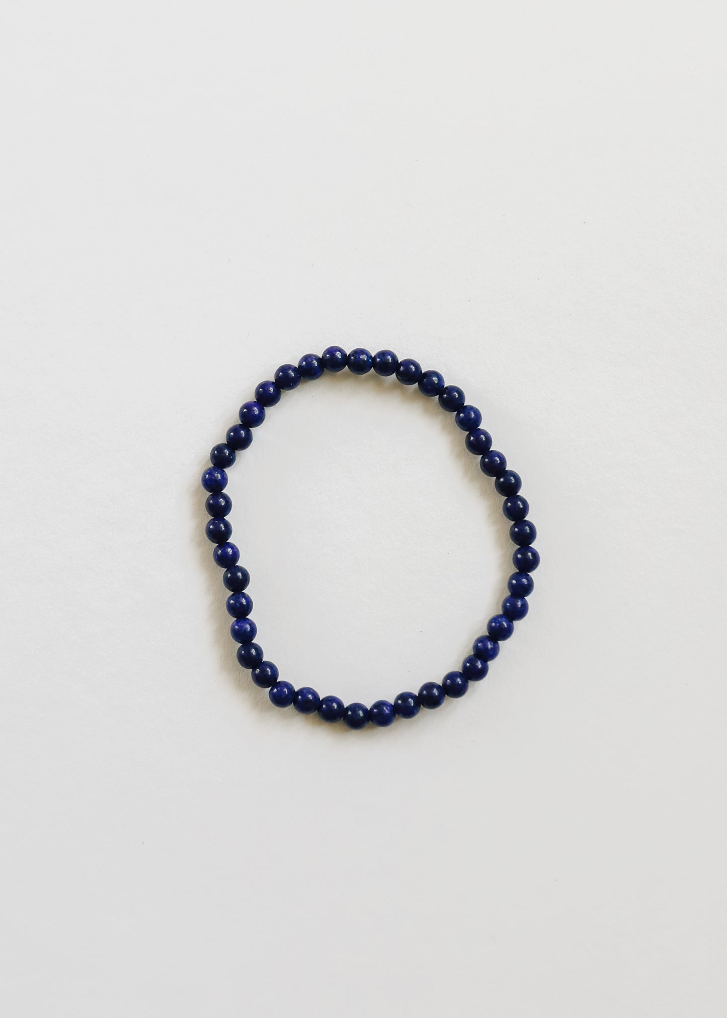 Lapislázuli pulido || Pulsera para adultos