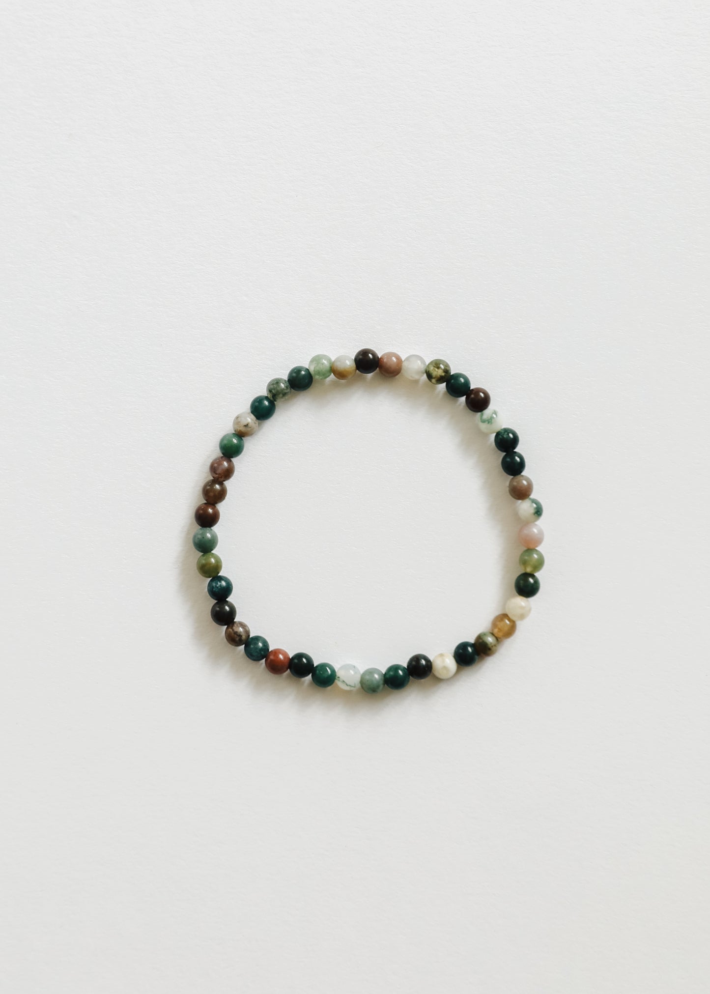 Ágata pulida || Pulsera para adultos