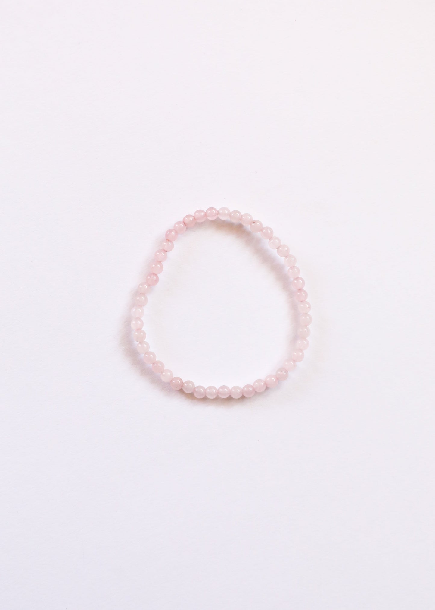 Cuarzo rosa pulido || Pulsera para adultos