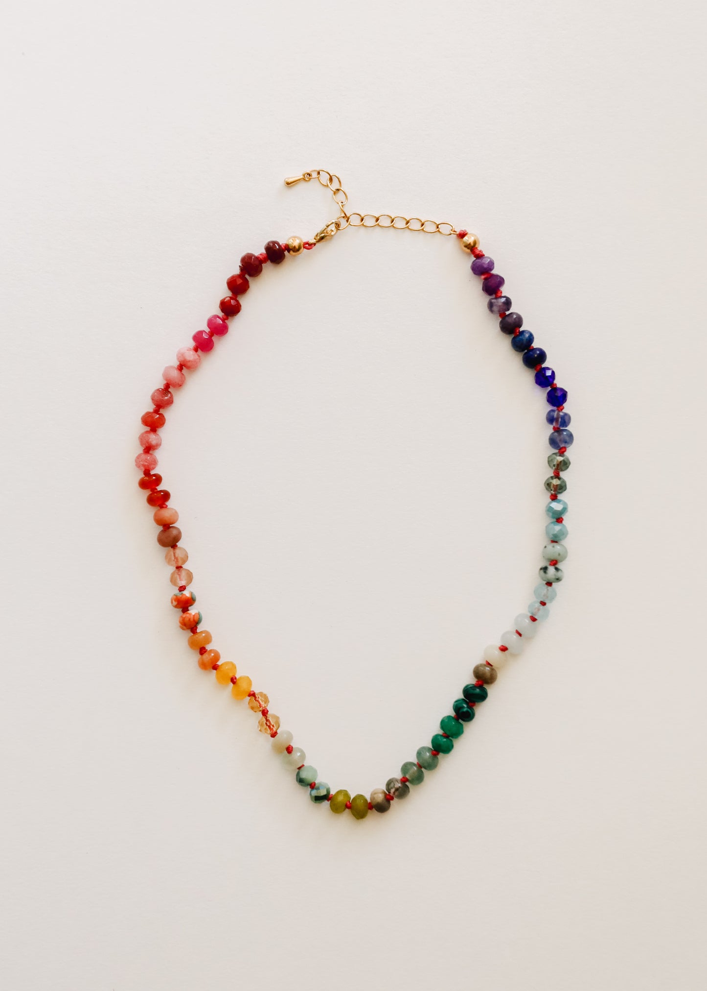 Natural Rainbow Gemstone Necklace