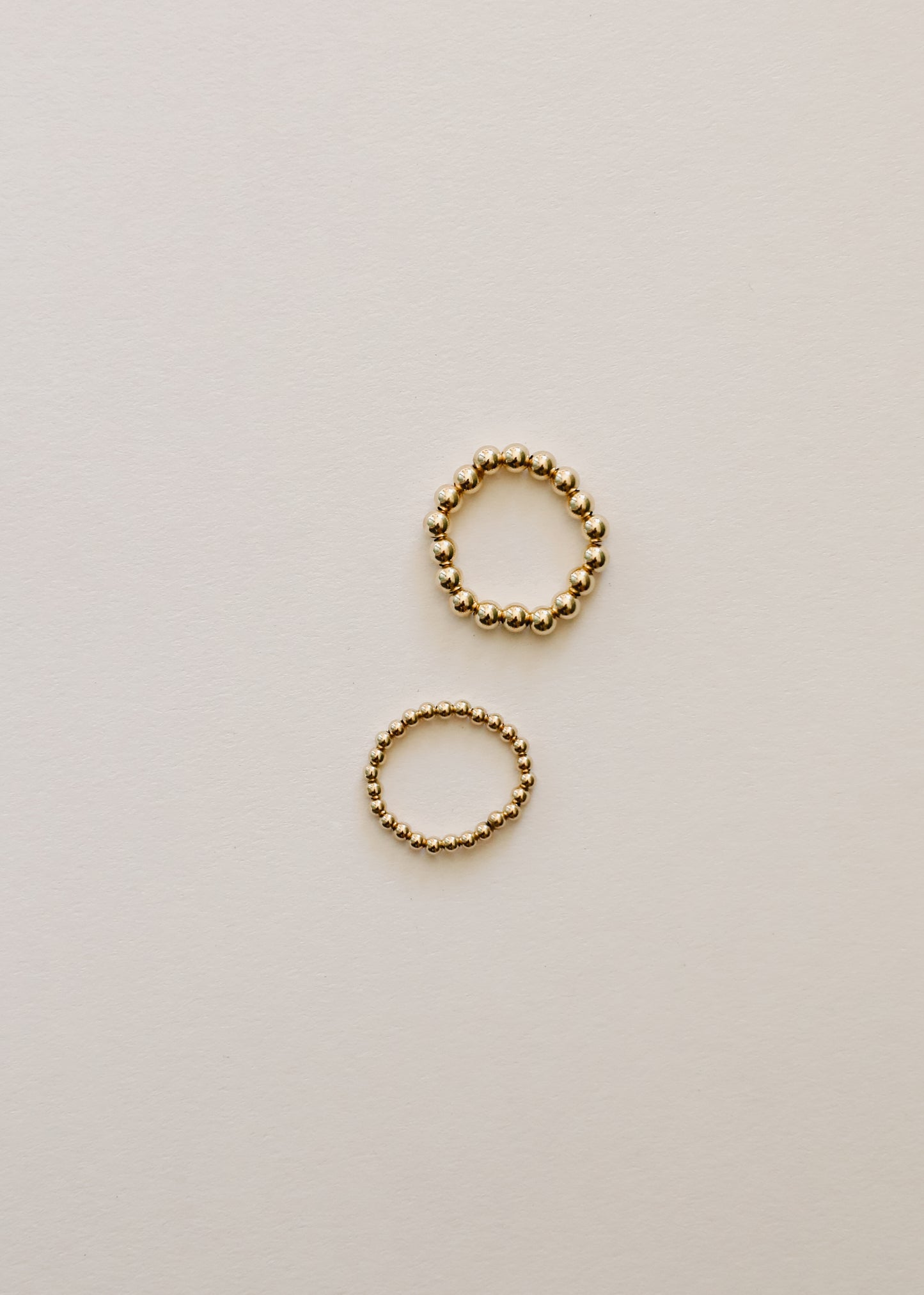 14k Gold Filled Beaded Ring || Stack