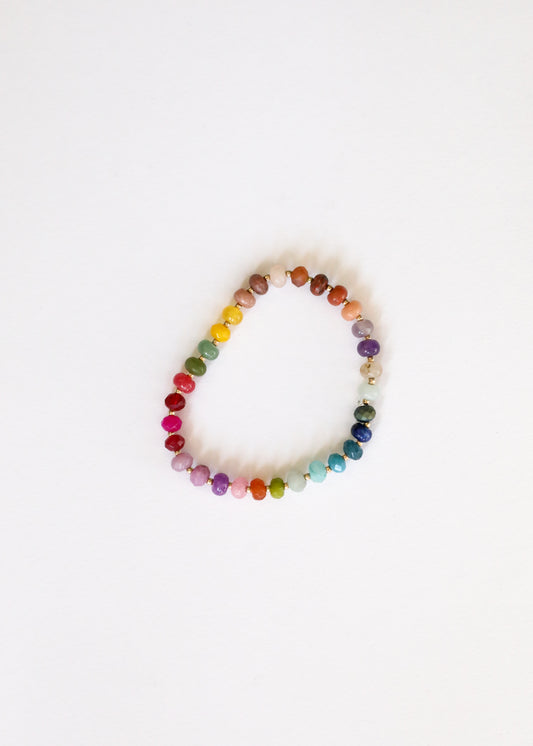 Natural Gemstone Bracelet - Gold Rush