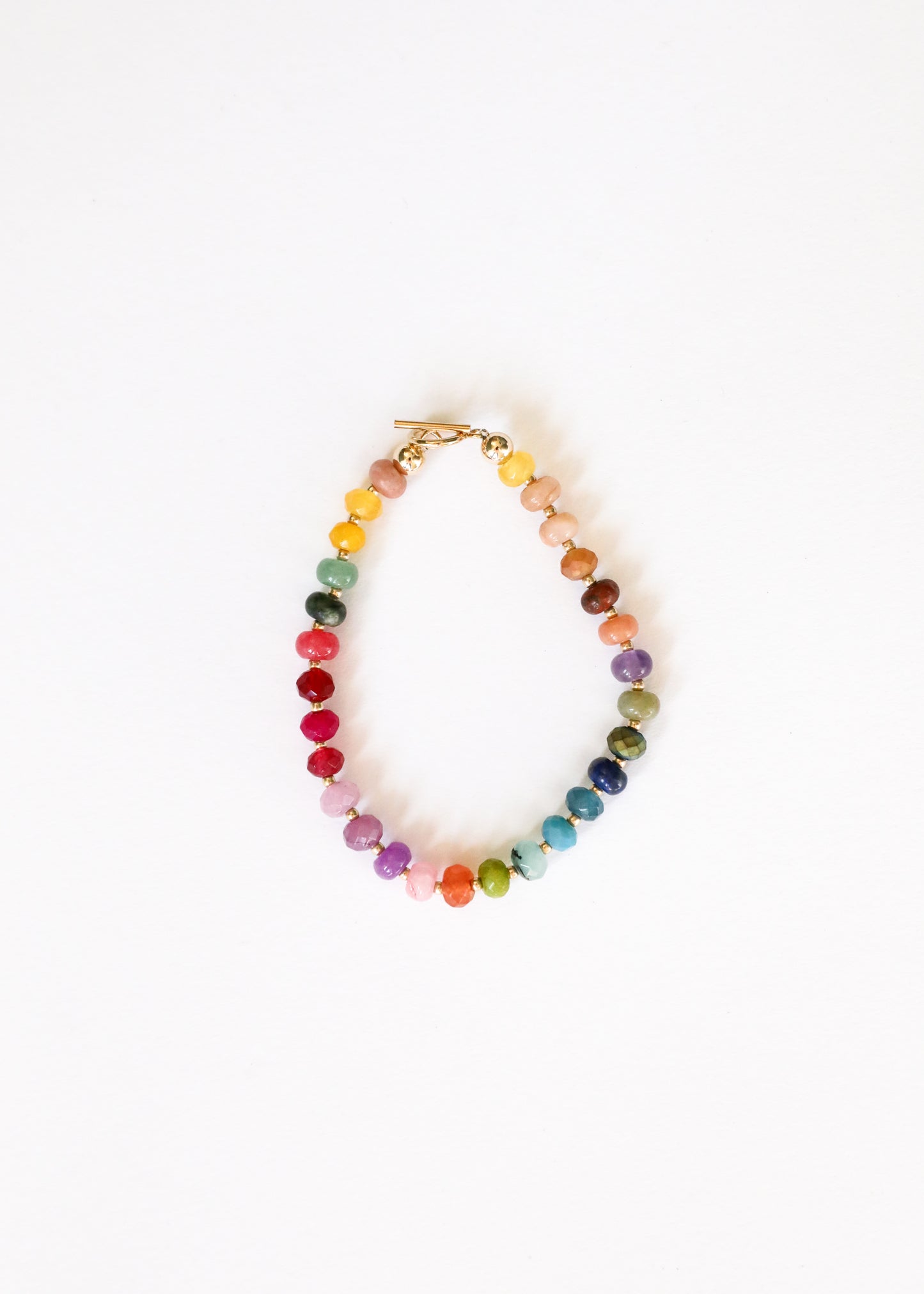 Pulsera de piedras preciosas naturales - Fiebre del oro
