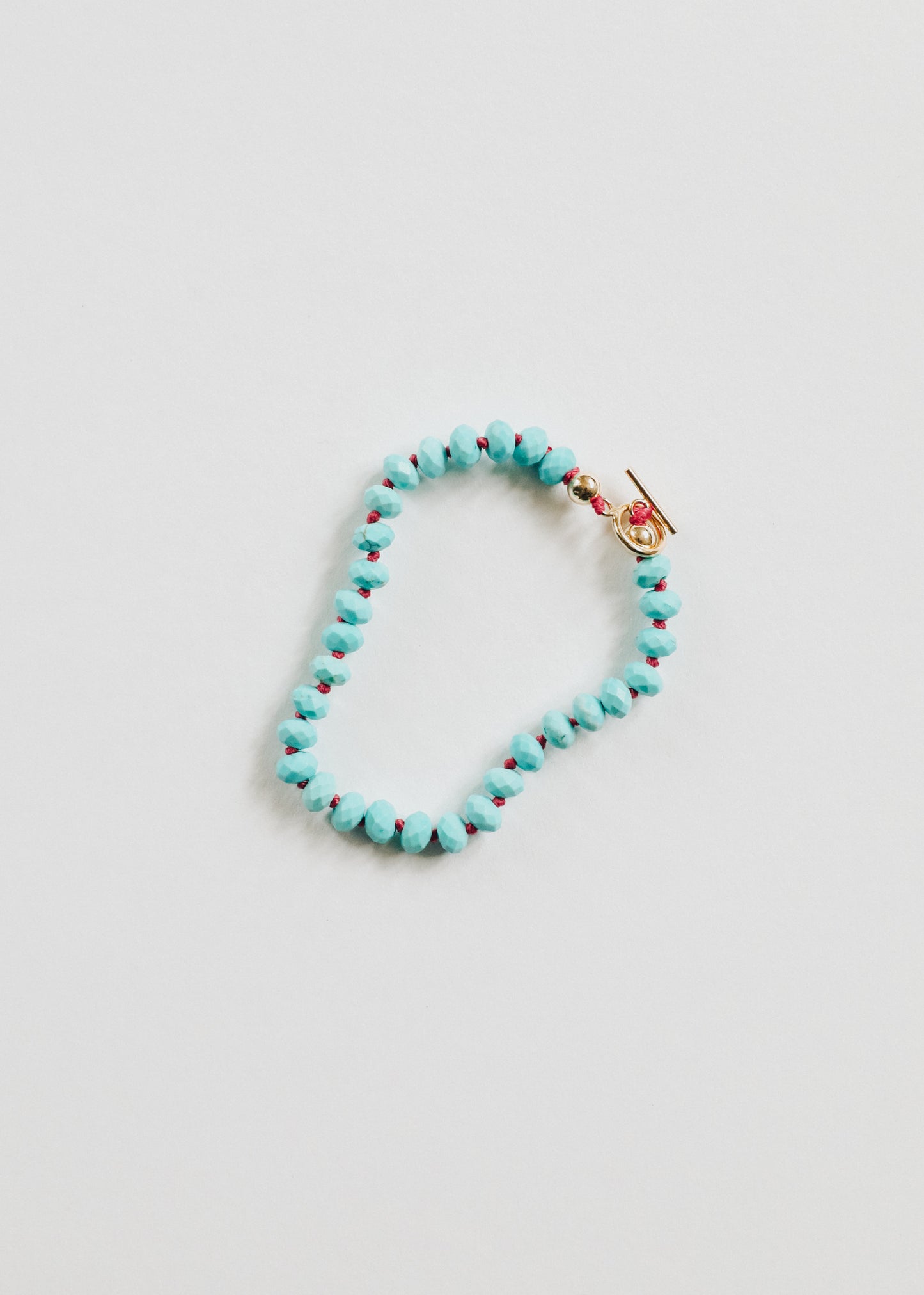 Turquesa Natural + Oro || Pulsera para adultos