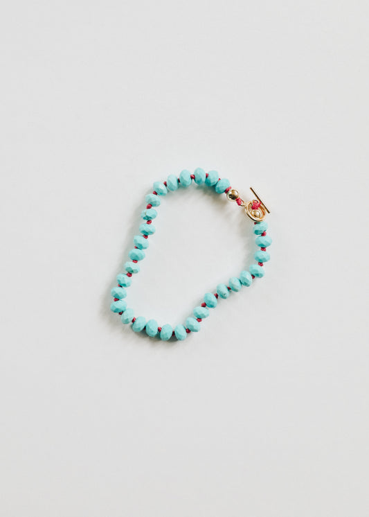 Turquesa Natural + Oro || Pulsera para adultos