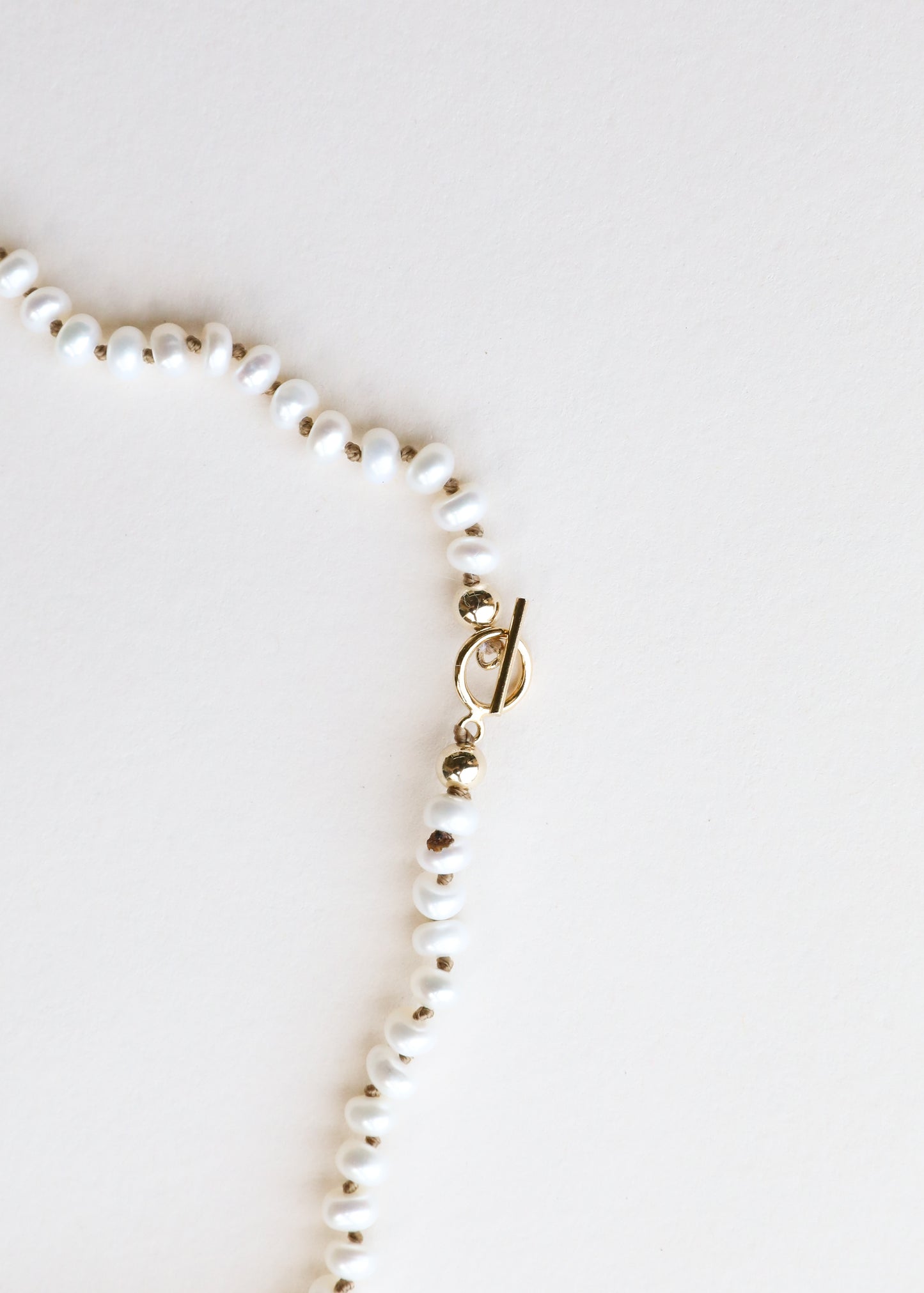 Dainty Natural Pearl + 14k Gold Filled Toggle || Anklet or Bracelet
