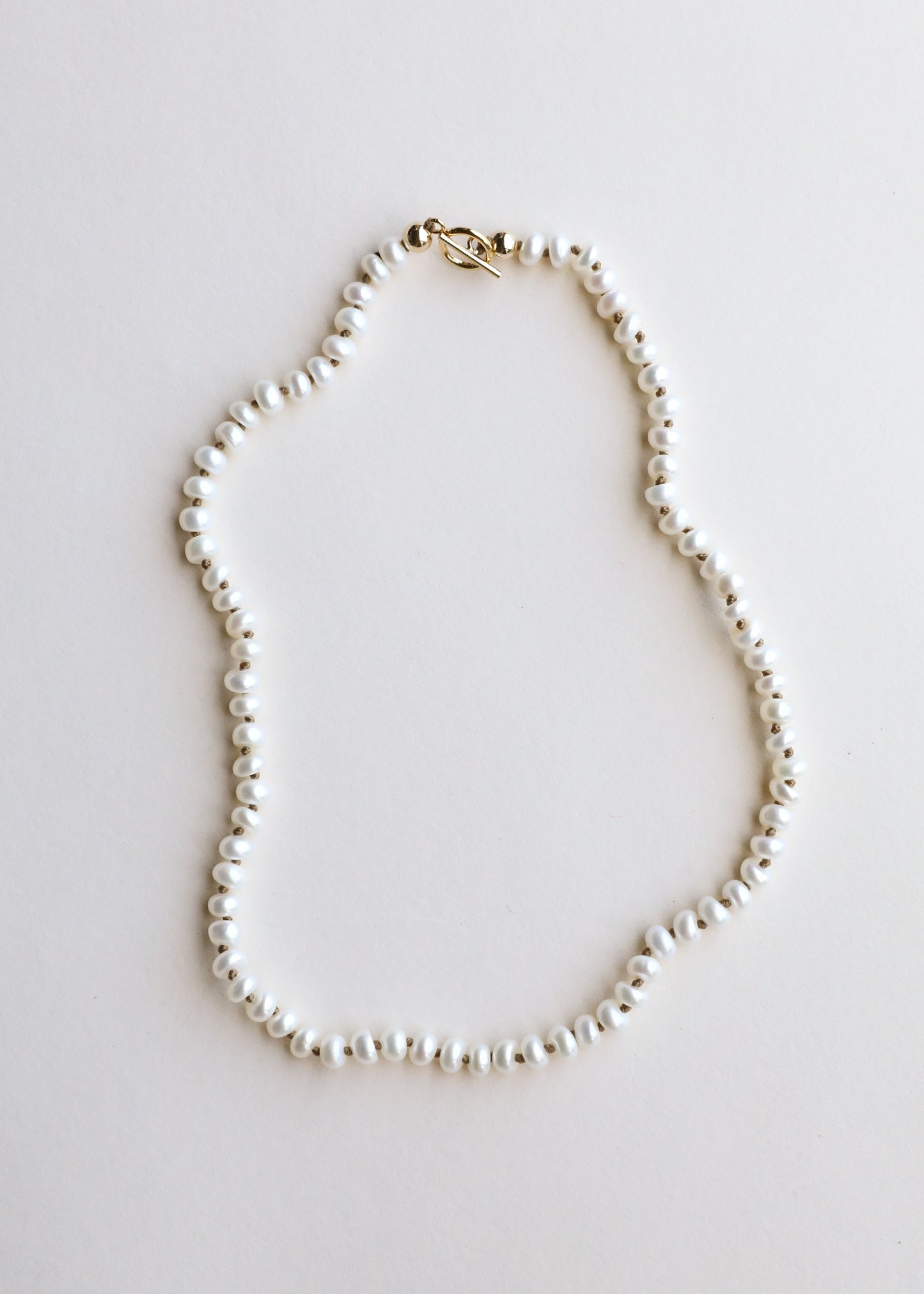 Dainty Natural Pearl + 14k Gold Filled Toggle || Anklet or Bracelet