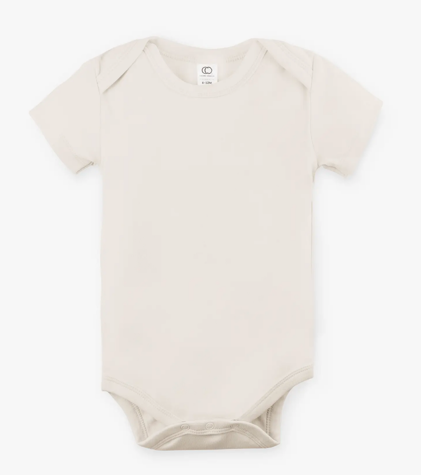 Organic Baby Short Sleeve Classic Bodysuit - Natural