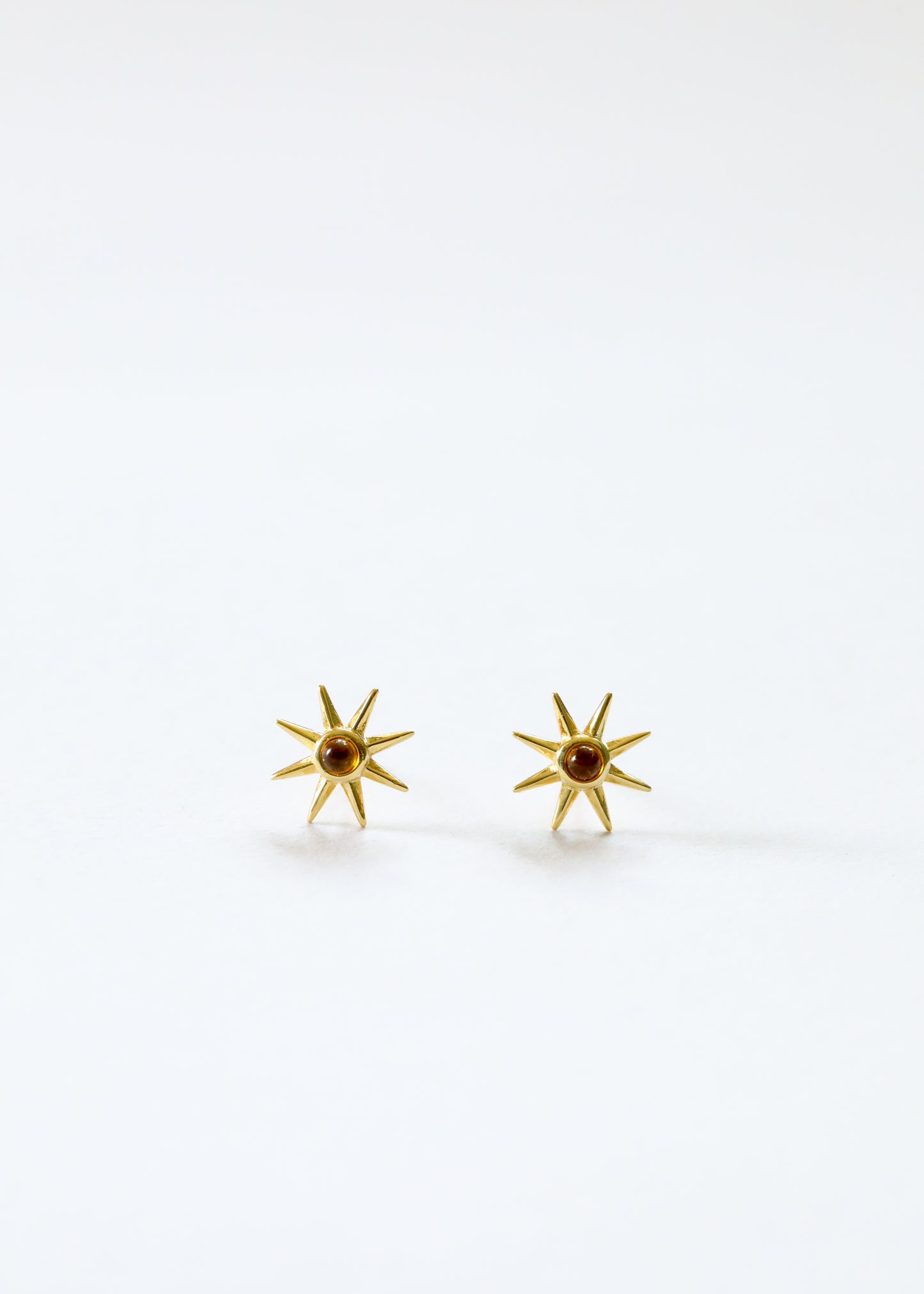 18K Gold Vermeil + Baltic Sea Amber || Sunshine Earrings