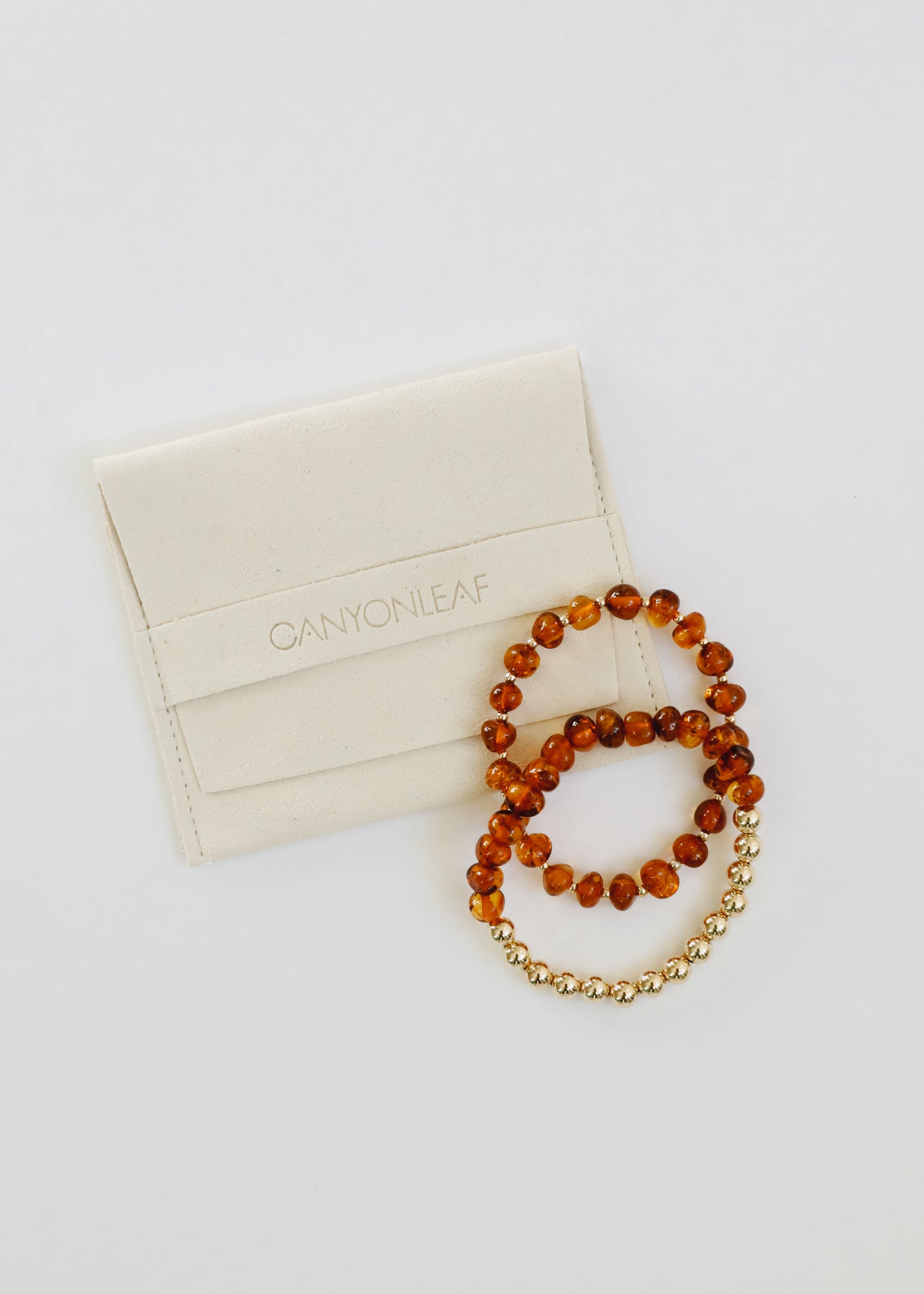 Ámbar del Mar Báltico: Sol dorado + Luna || Pulseras para adultos