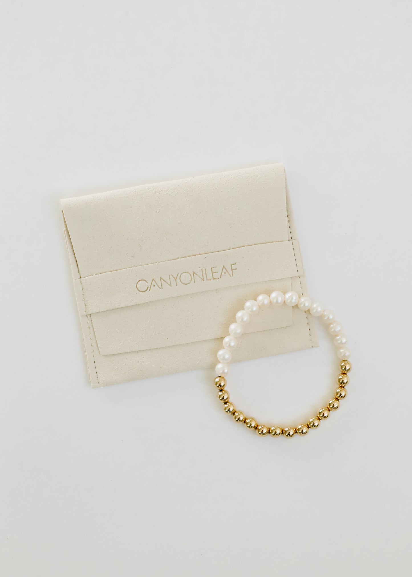 Perla: Sol Dorado + Luna || Pulseras para adultos