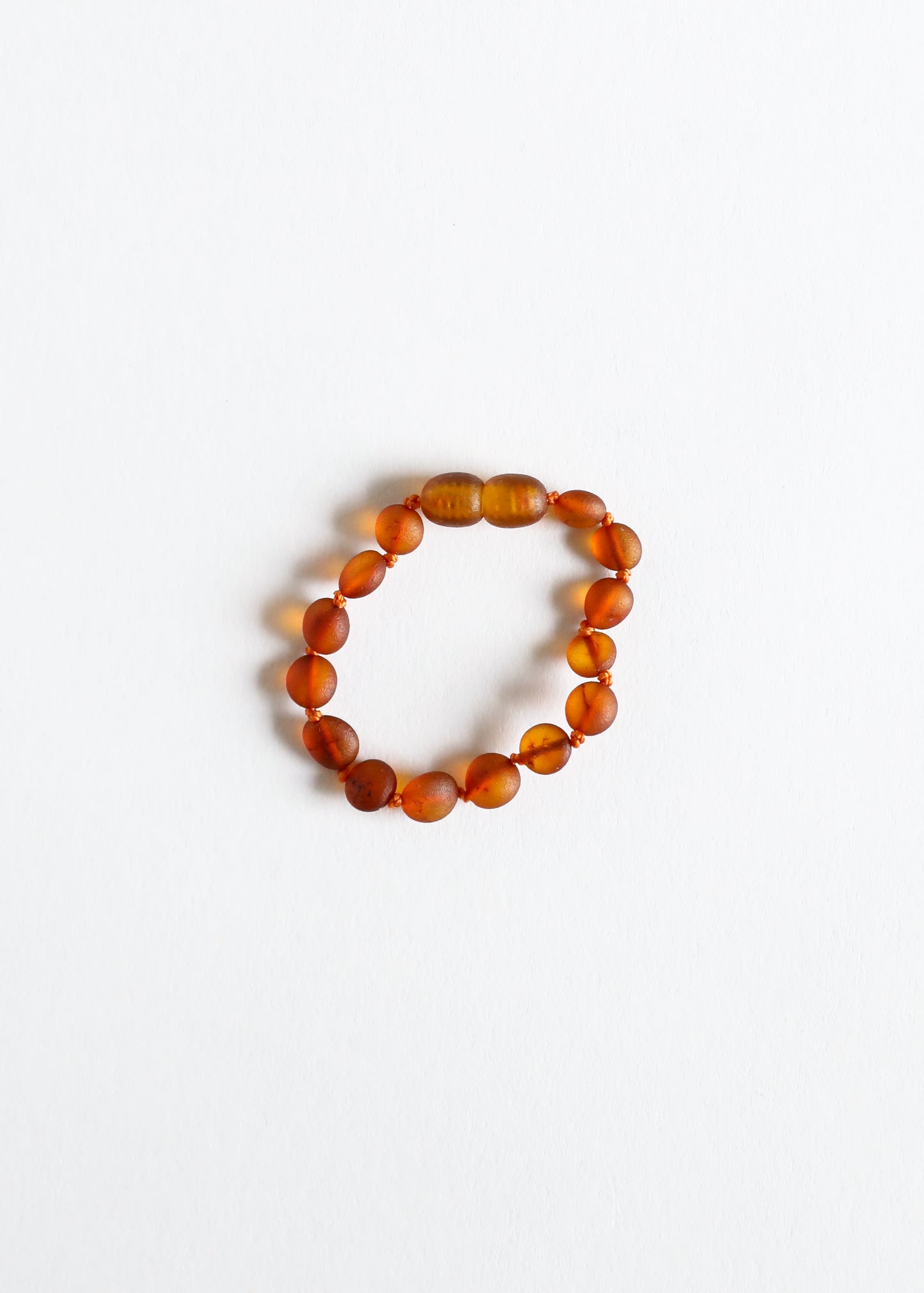 Ámbar báltico de coñac crudo || Clásico || Tobillera o pulsera