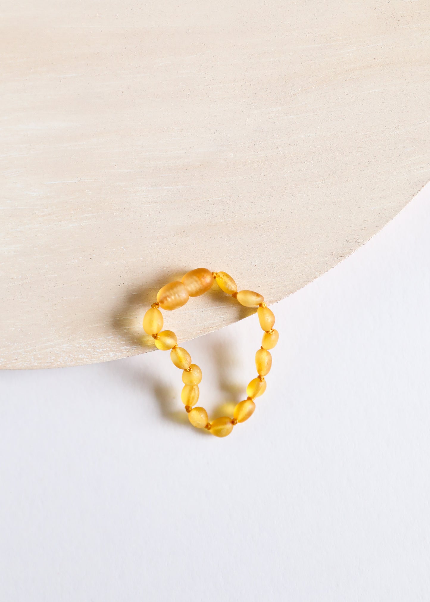 Miel cruda Ámbar báltico || Clásico || Tobillera o pulsera