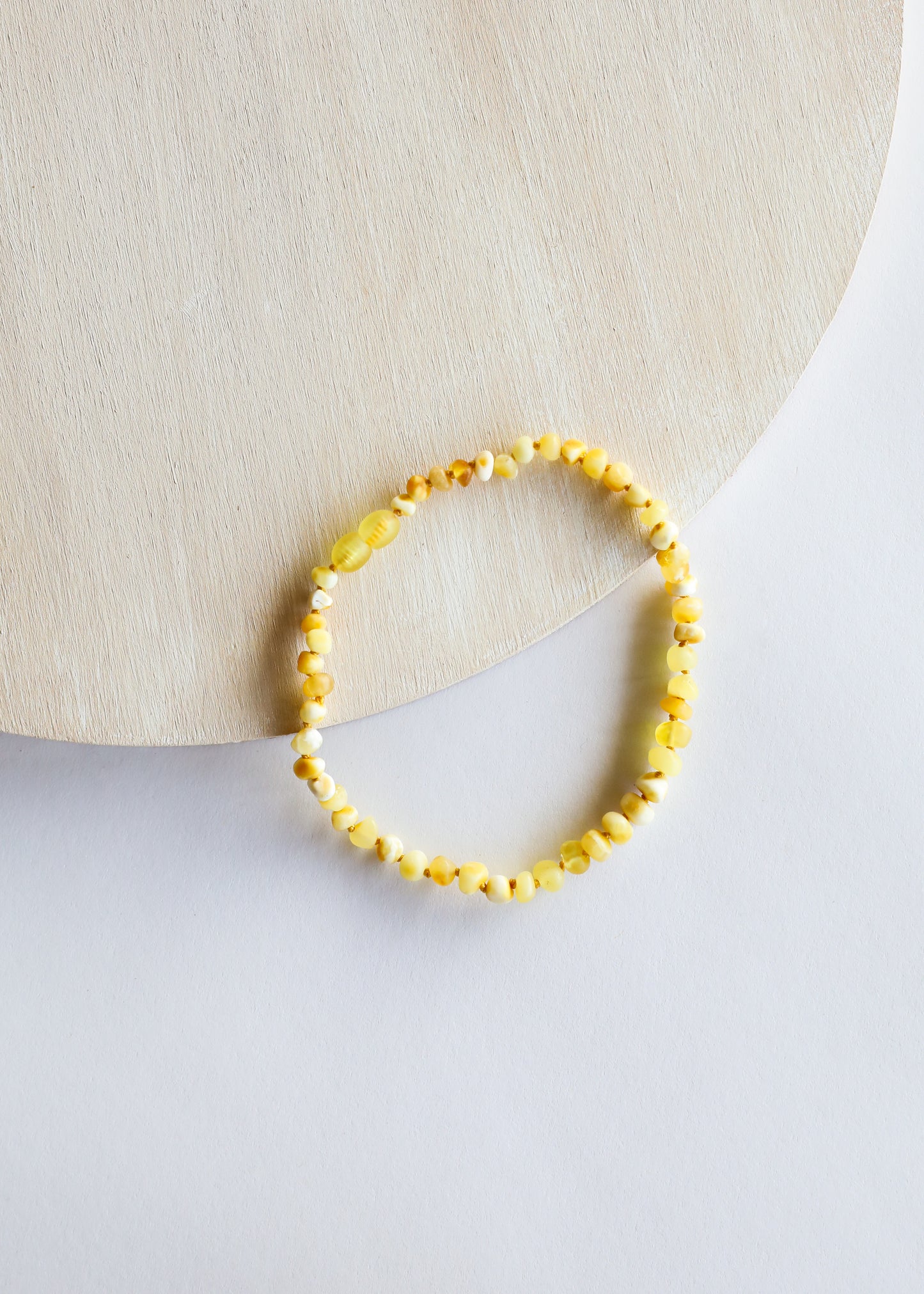 Ámbar báltico de caramelo crudo || Collar