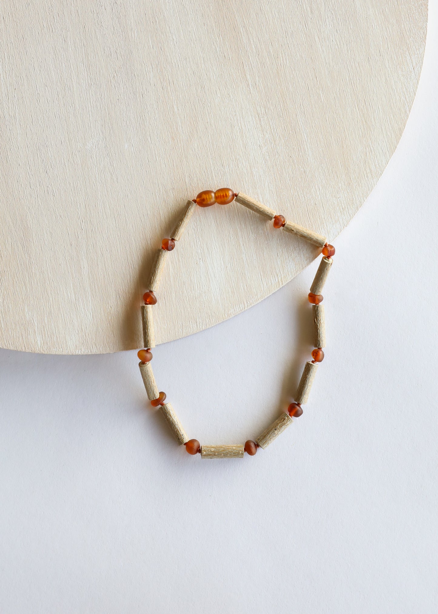 Hazelwood + Raw Cognac Amber Necklace