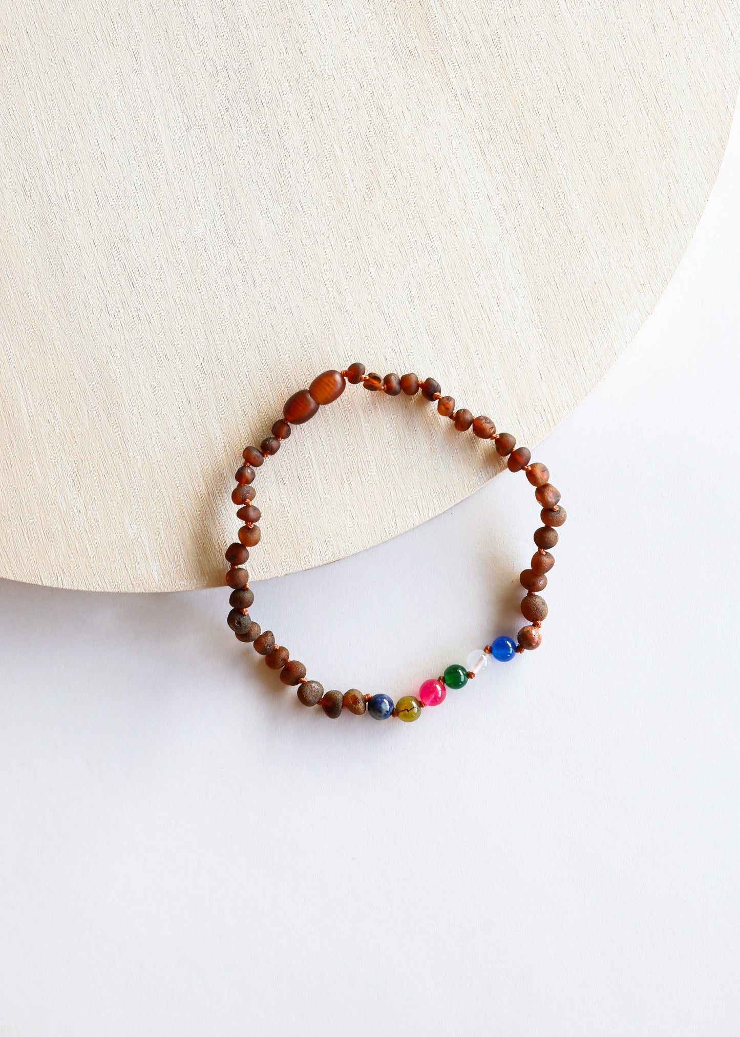 Raw Cognac Baltic Amber + Vintage Style || Necklace