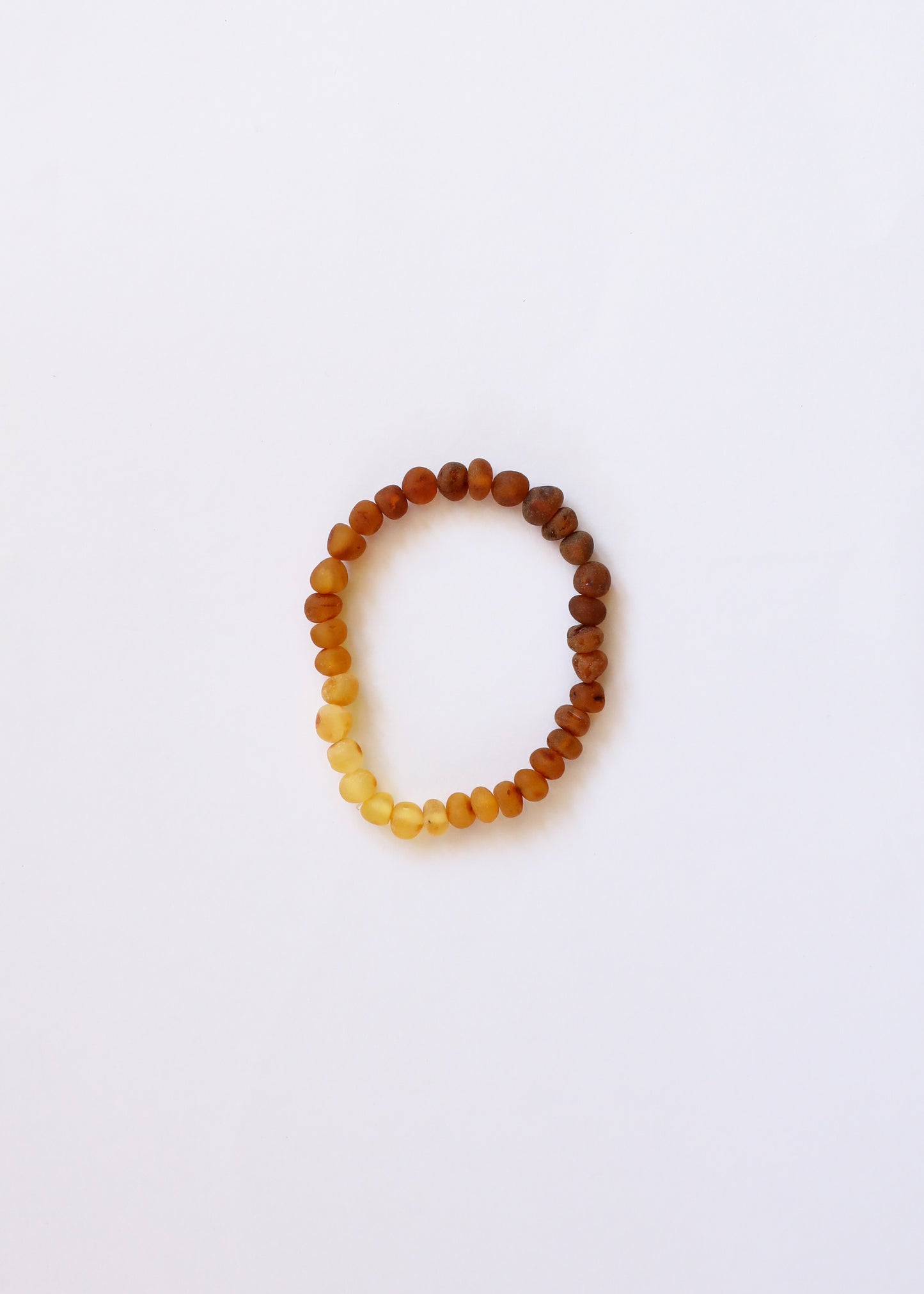 Ámbar báltico crudo + girasol || Pulsera para adultos
