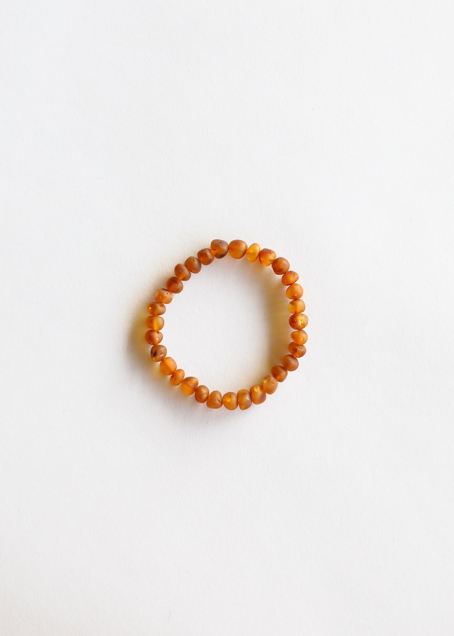 Ámbar báltico de coñac crudo || Pulsera para adultos