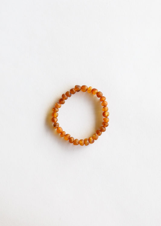Raw Cognac Baltic Amber || Adult Bracelet on