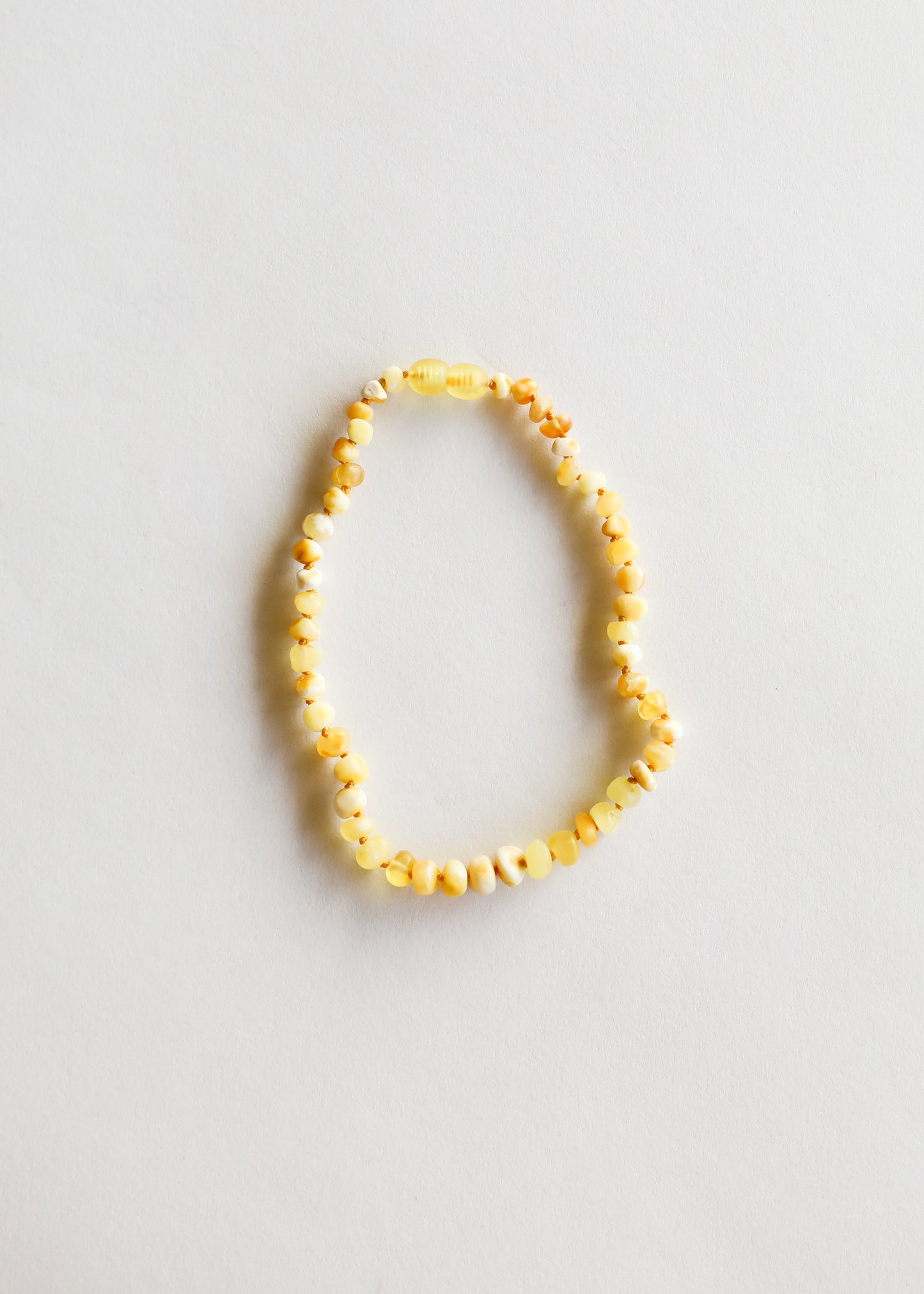 Ámbar báltico de caramelo crudo || Collar