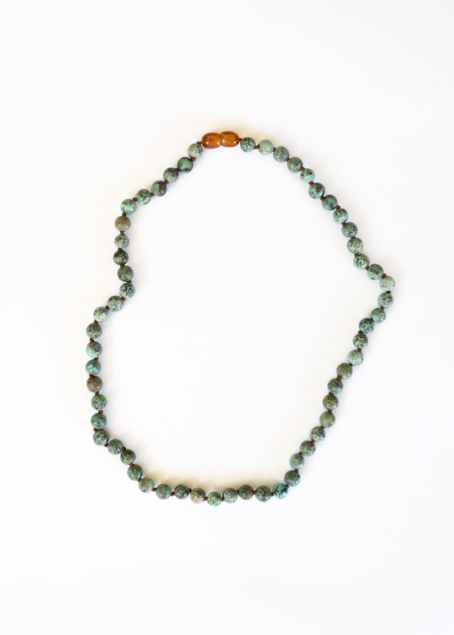 Piedra preciosa pura + jaspe turquesa || Collar