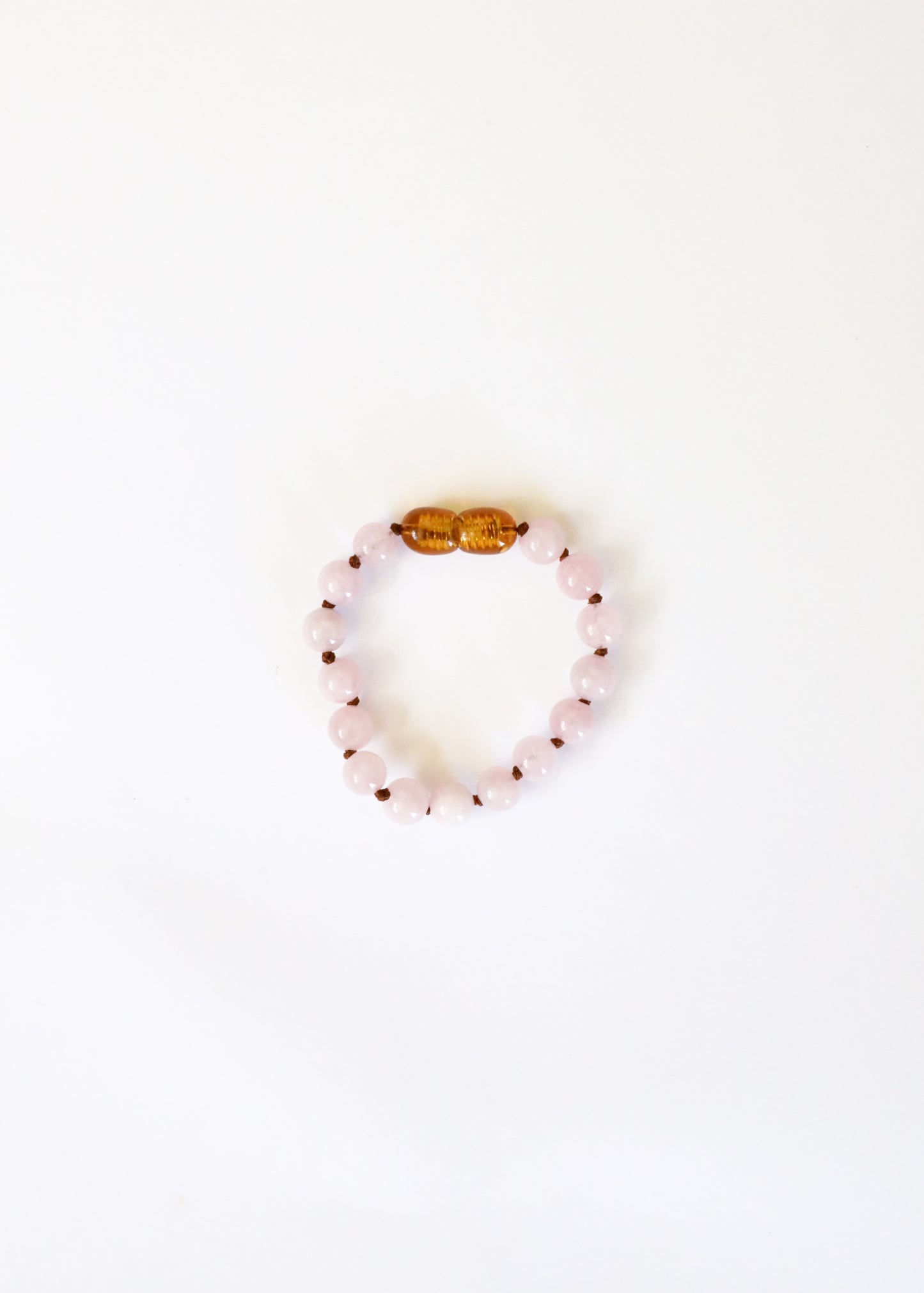 Piedra preciosa pura + cuarzo rosa || Tobillera o pulsera
