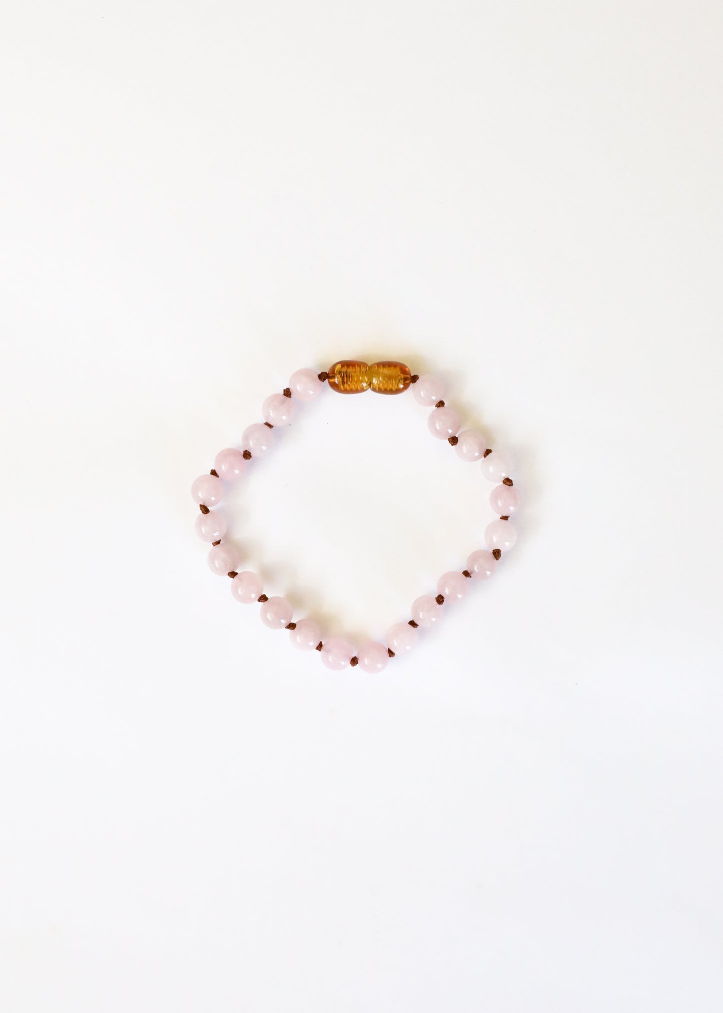 Piedra preciosa pura + cuarzo rosa || Tobillera o pulsera