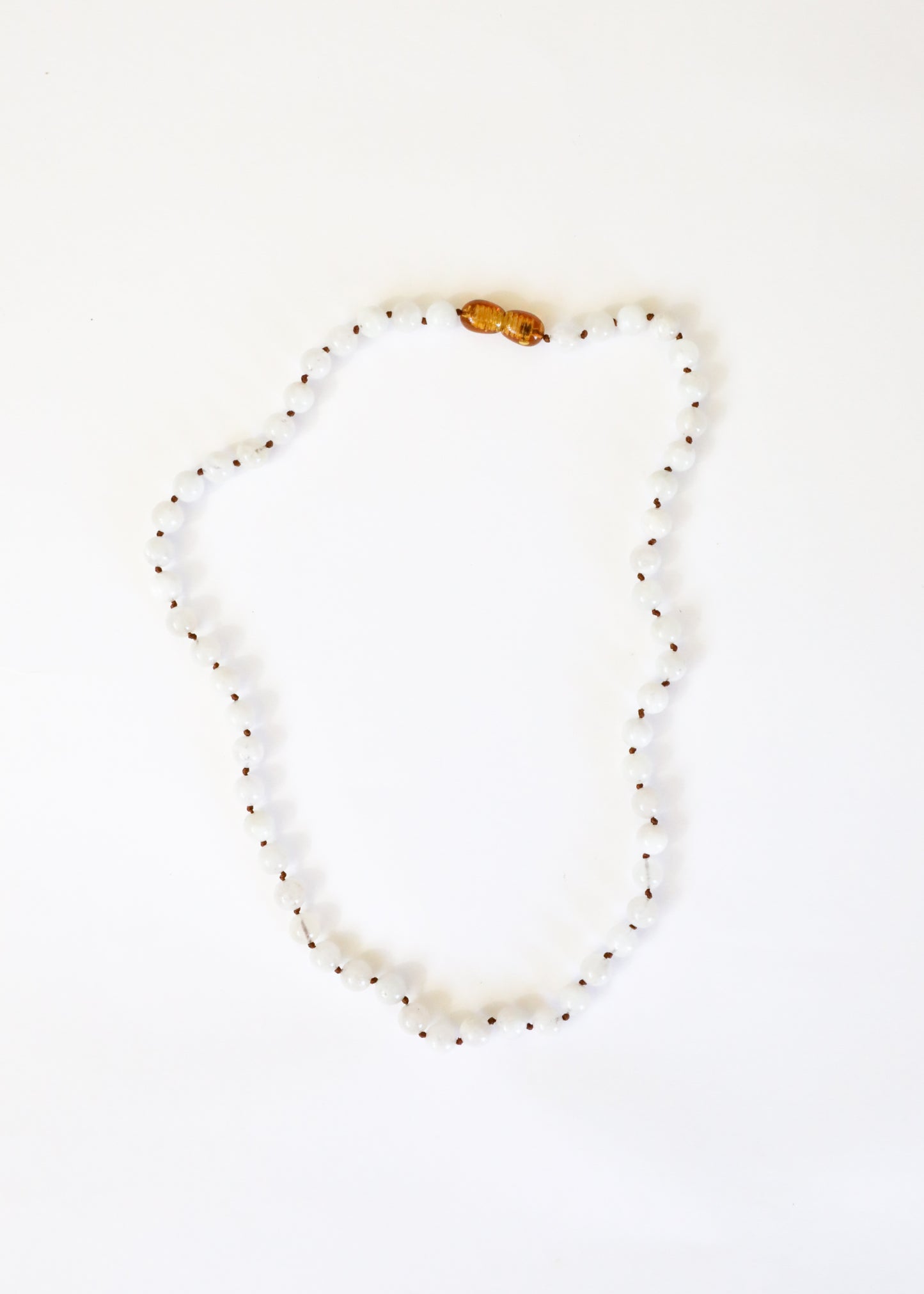 Piedra preciosa pura + piedra lunar || Collar