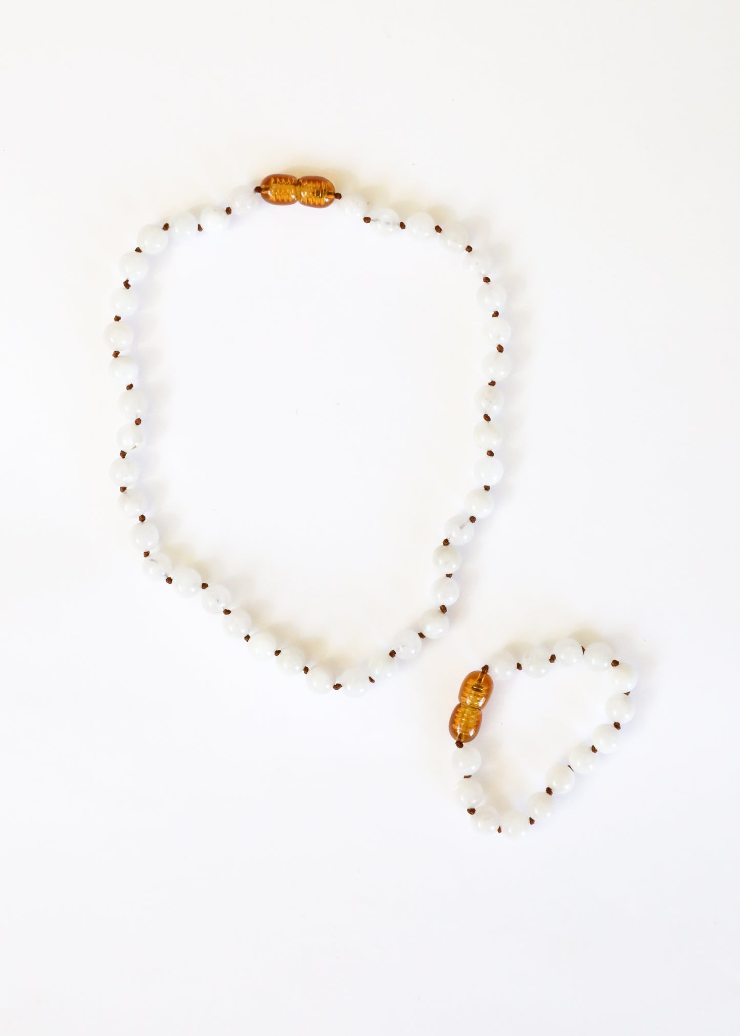 Piedra preciosa pura + piedra lunar || Tobillera o pulsera