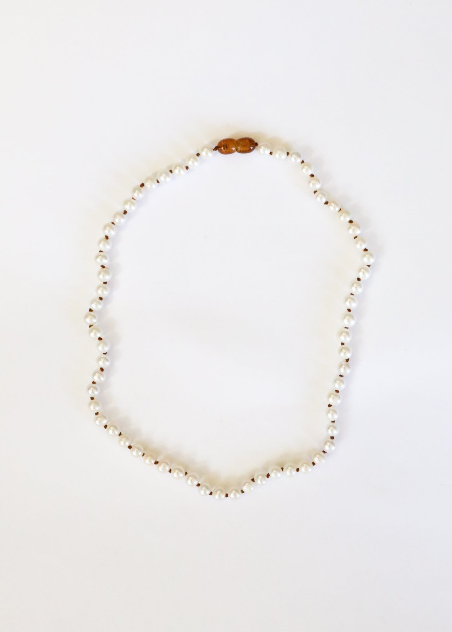 Piedra preciosa pura + perla || Collar