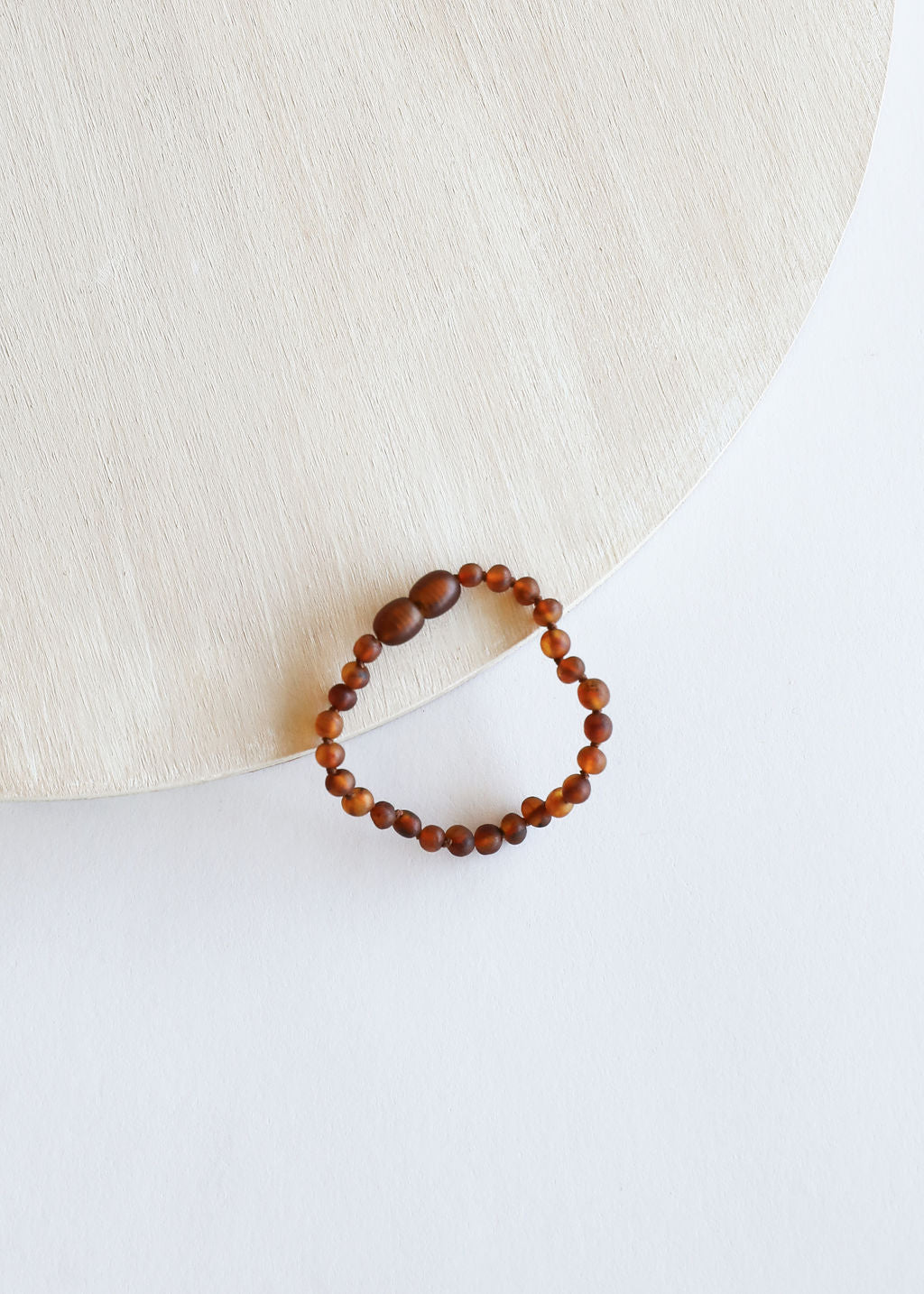 Ámbar báltico de coñac crudo || Tobillera o pulsera