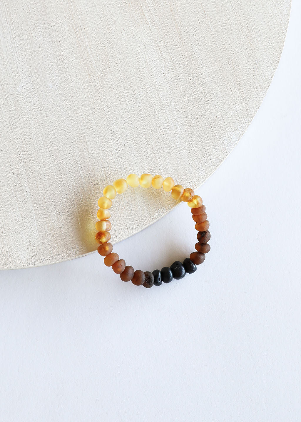 Ámbar Báltico Ombré Crudo || Pulsera para adultos