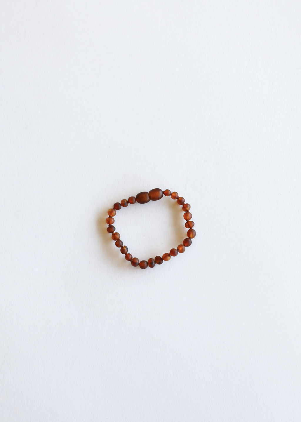 Ámbar báltico de coñac crudo || Tobillera o pulsera