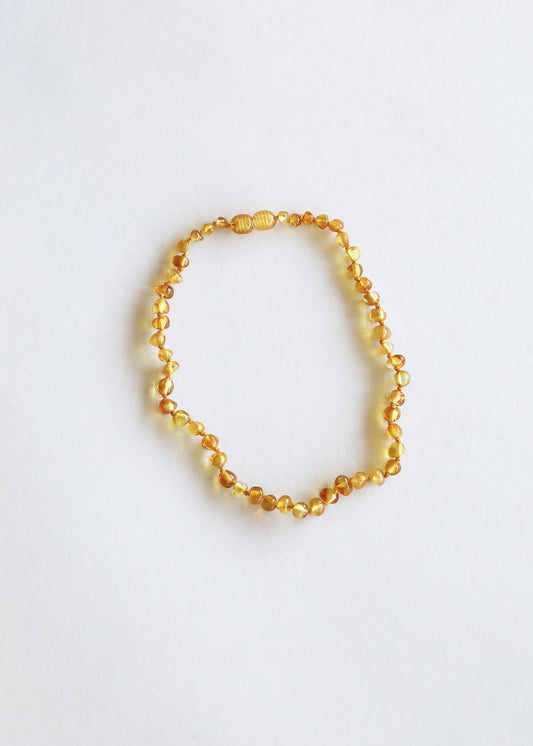 Polished Honey Baltic Amber || Necklace