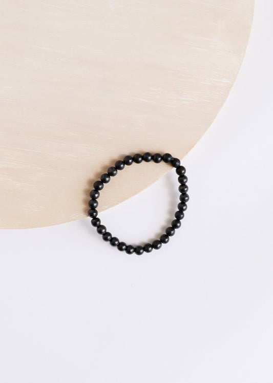 Shungita cruda || Pulsera para adultos