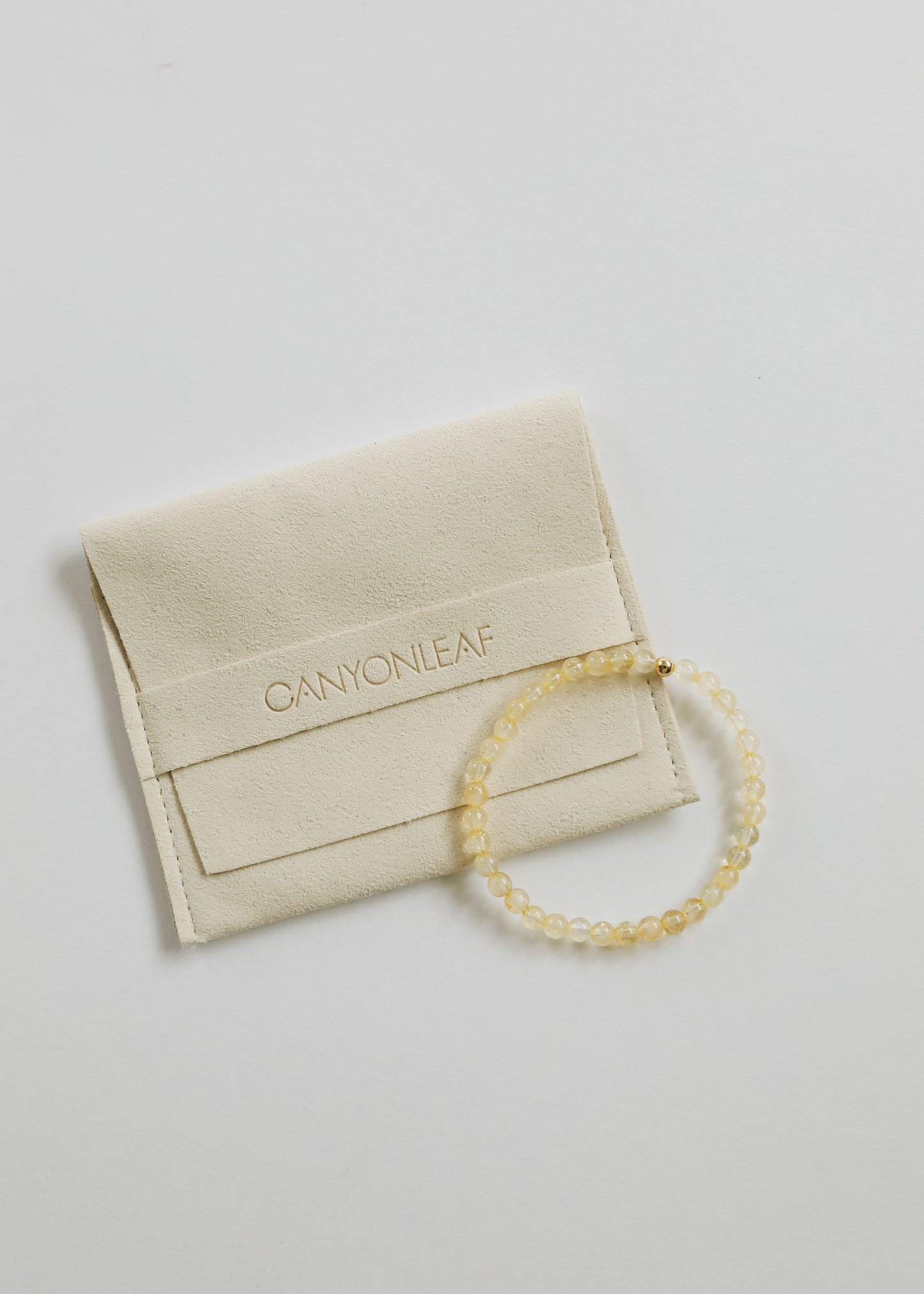 Citrino delicado + oro || Pulsera
