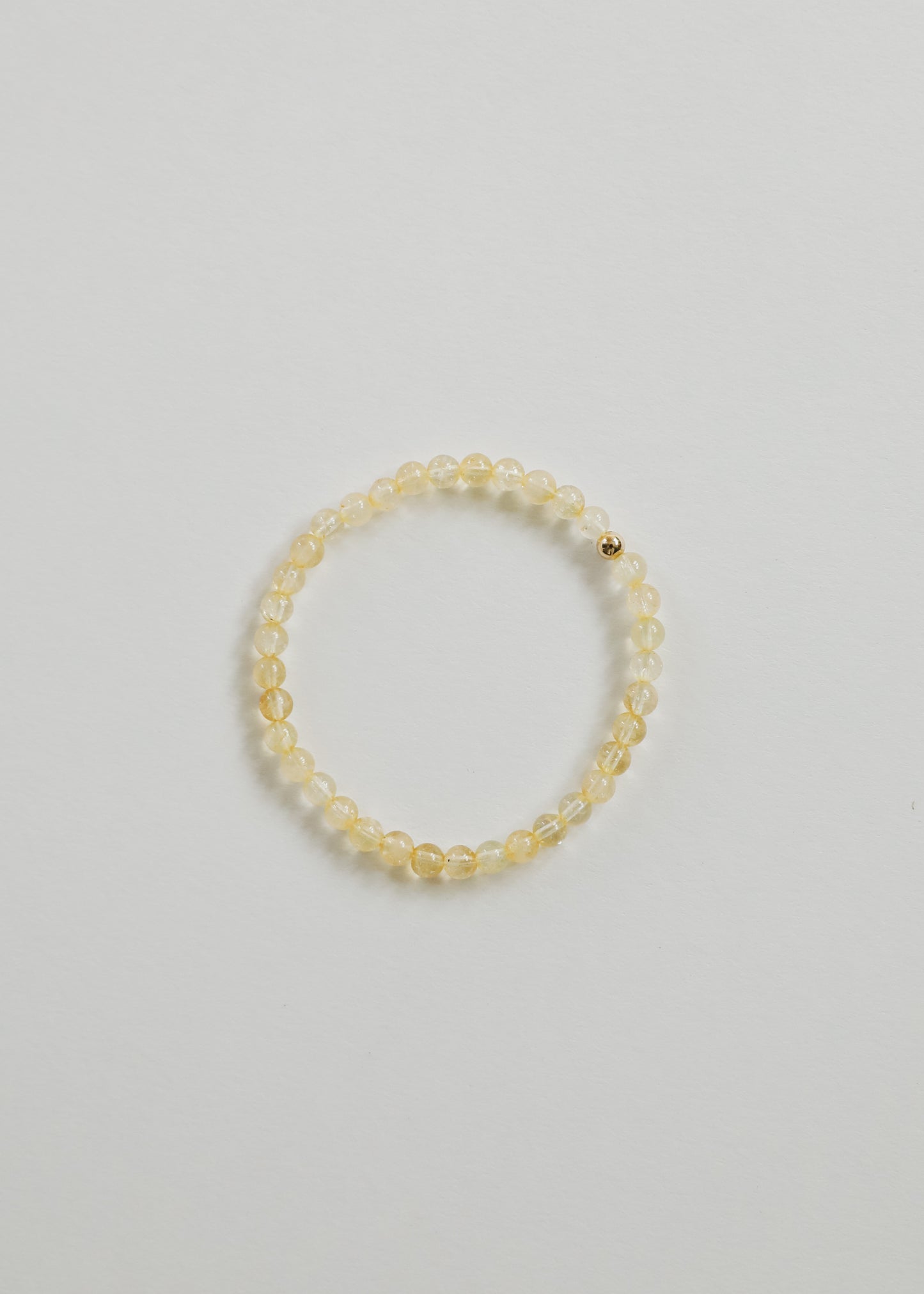 Citrino delicado + oro || Pulsera