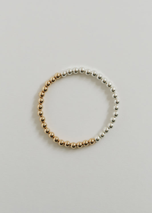 Plata de Ley + Luna Dorada || Pulsera para adultos