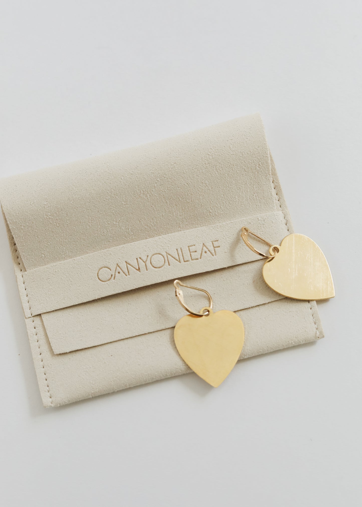 Vintage Patina Heart Earrings + 14K Gold Filled Clasp ♡