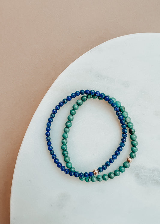 Lapis Lazuli + Gold || Bracelet