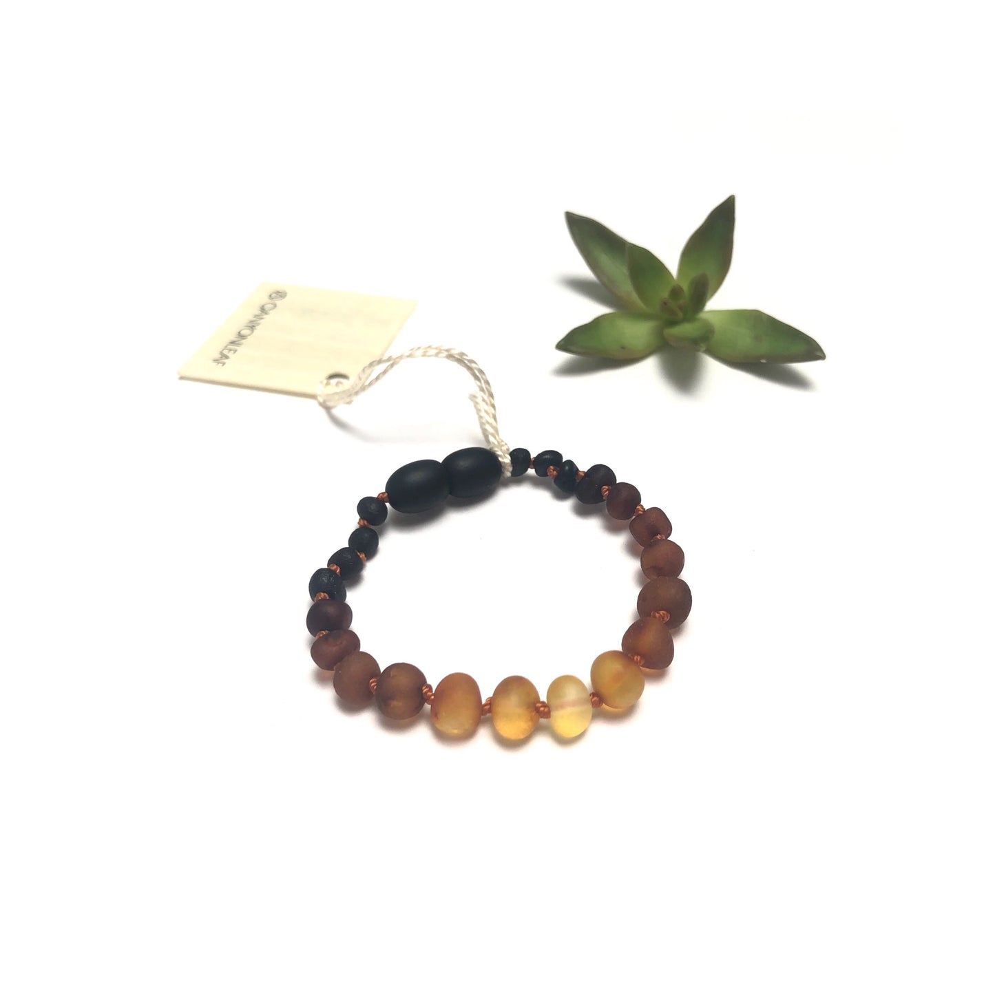 Ámbar Báltico Ombre Crudo || Tobillera o pulsera
