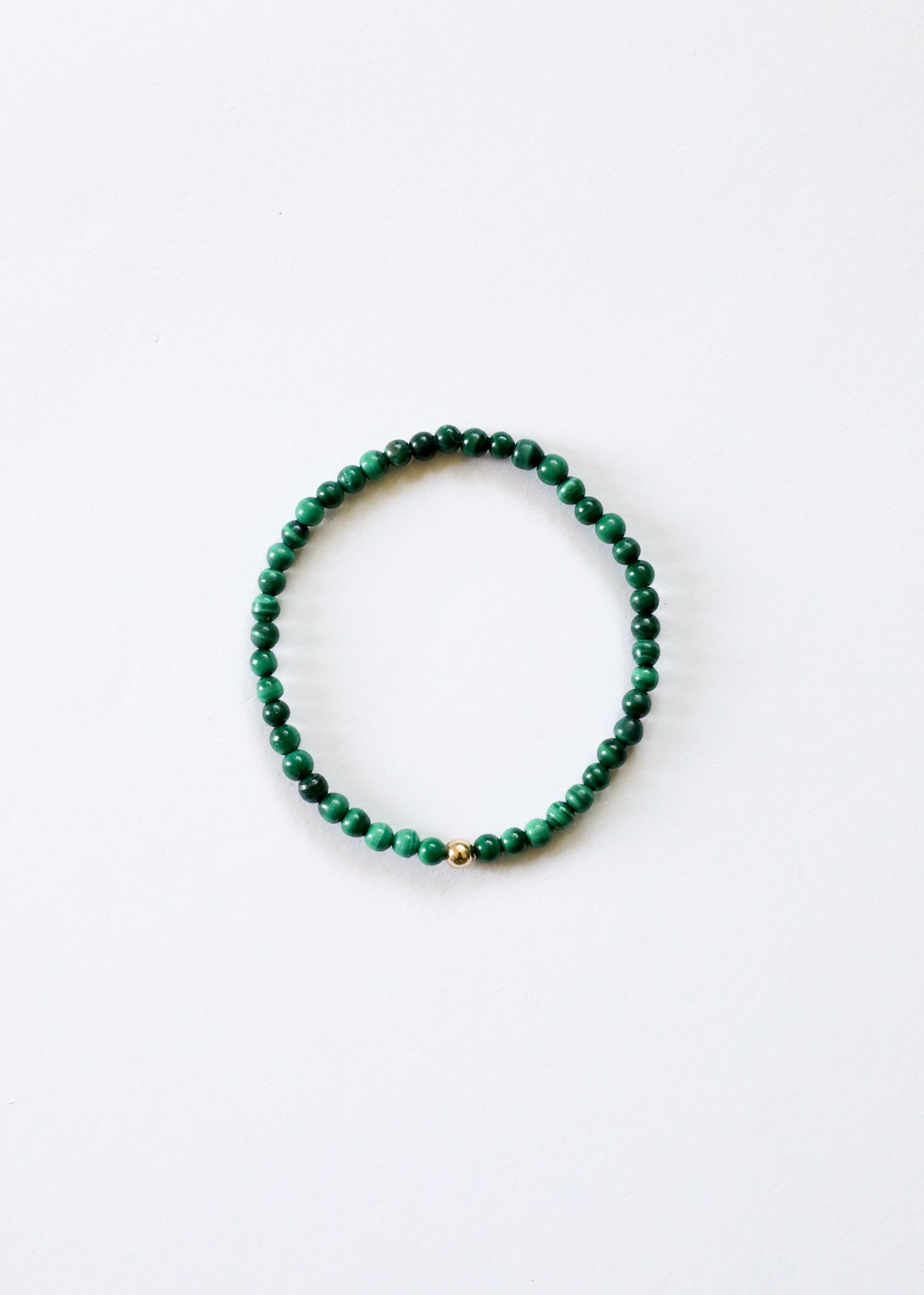 Dainty Malachite + Gold || Adult Bracelet