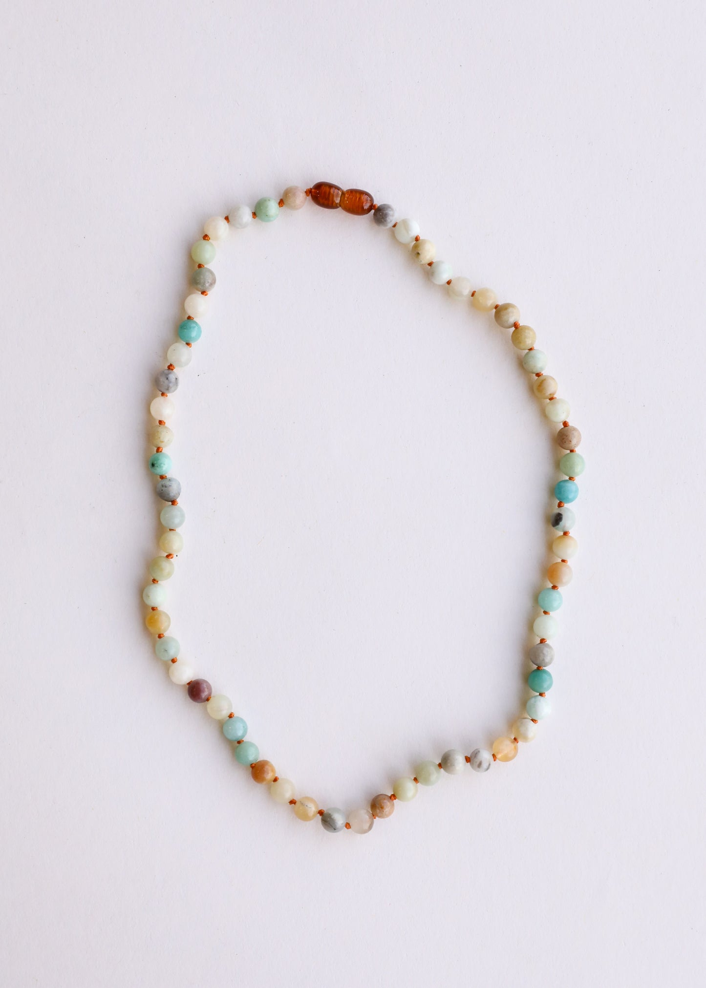 Natural Amazonite Gemstone || Beaded Necklace