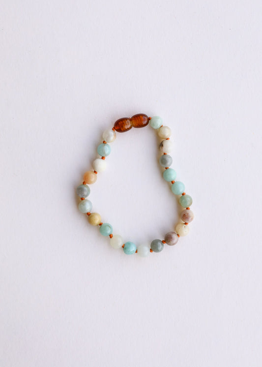 Natural Amazonite Gemstone || Beaded Anklet or Bracelet