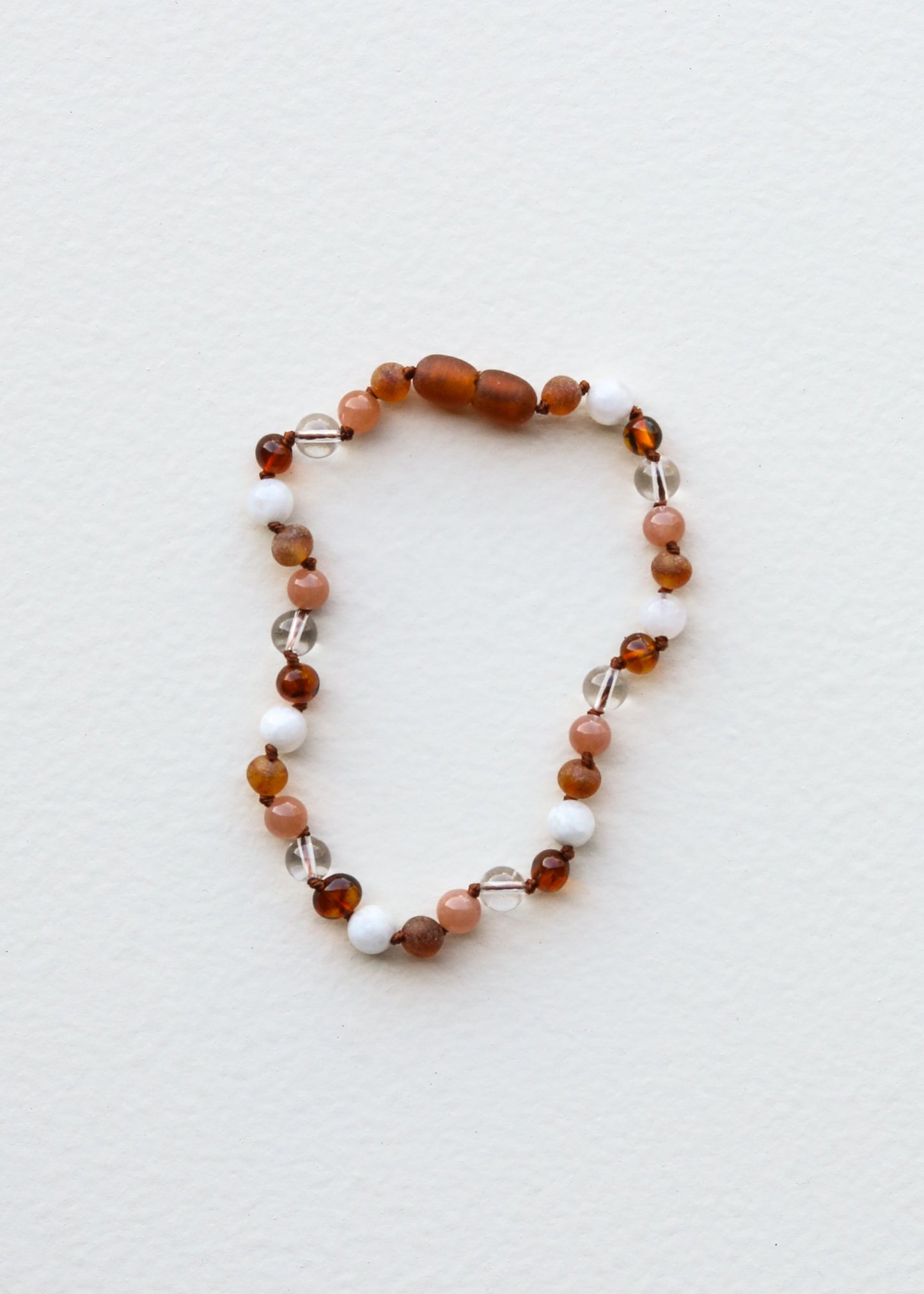 🎁 Baltic Sea Amber || Sunstone + Moonstone || Natural Gemstone Anklet or Bracelet (100% off)