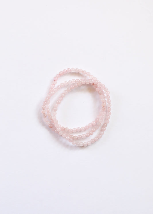 Polished Rose Quartz || Adult Bracelet