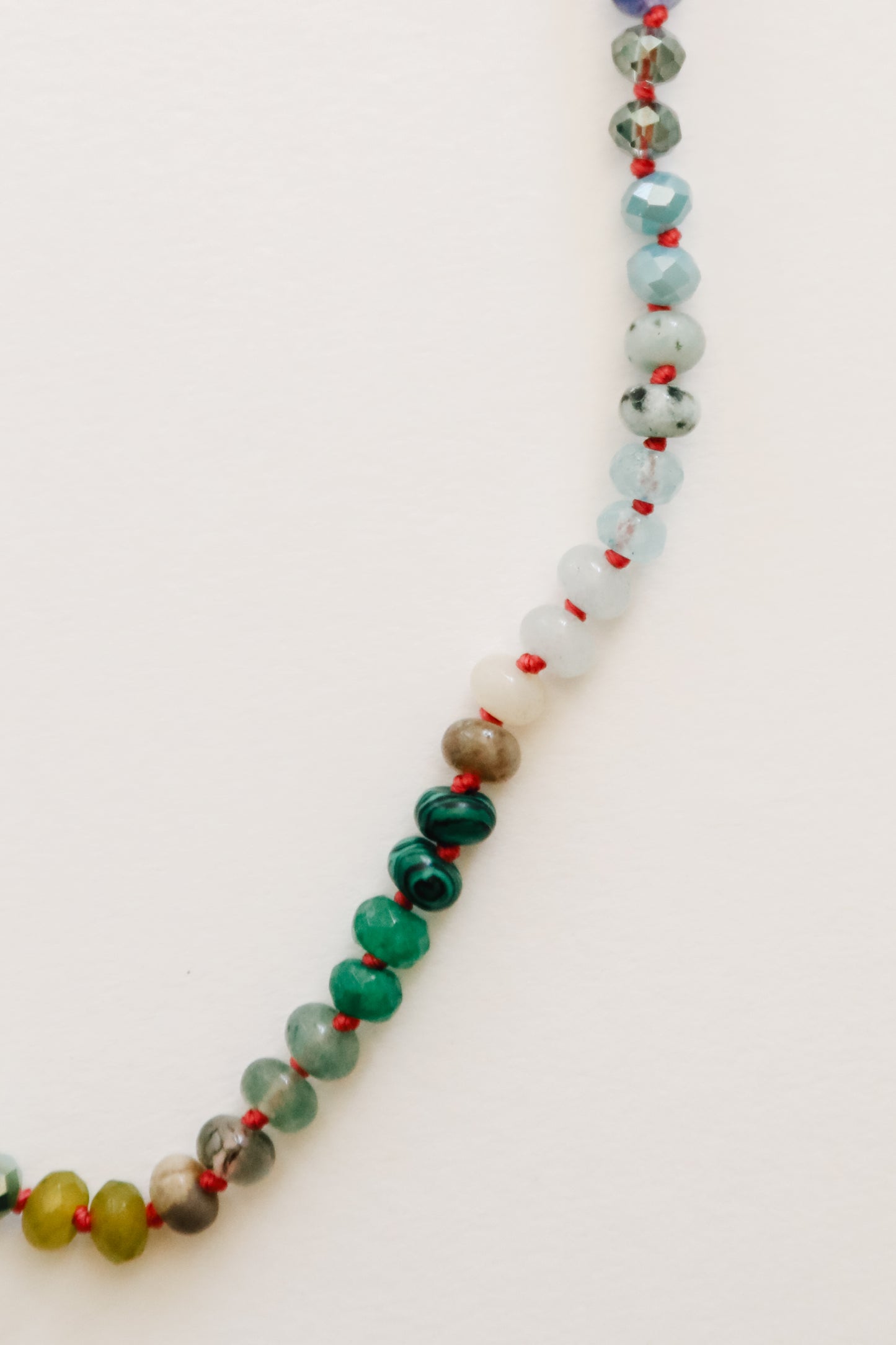 Natural Rainbow Gemstone Necklace
